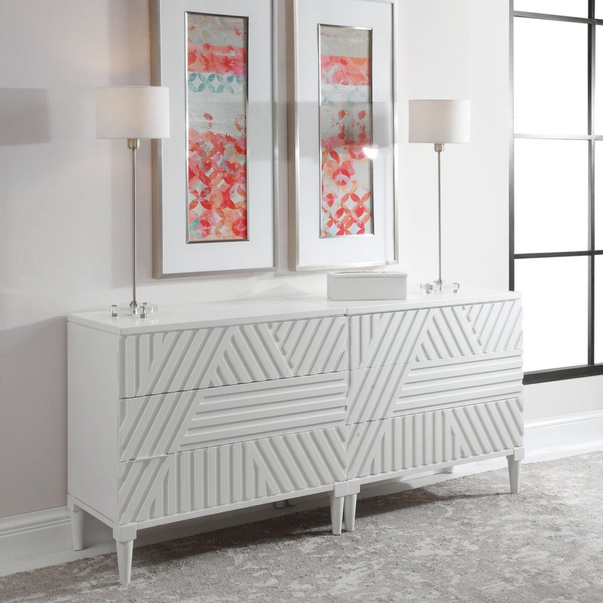 Colby 3 Drawer Chest | White