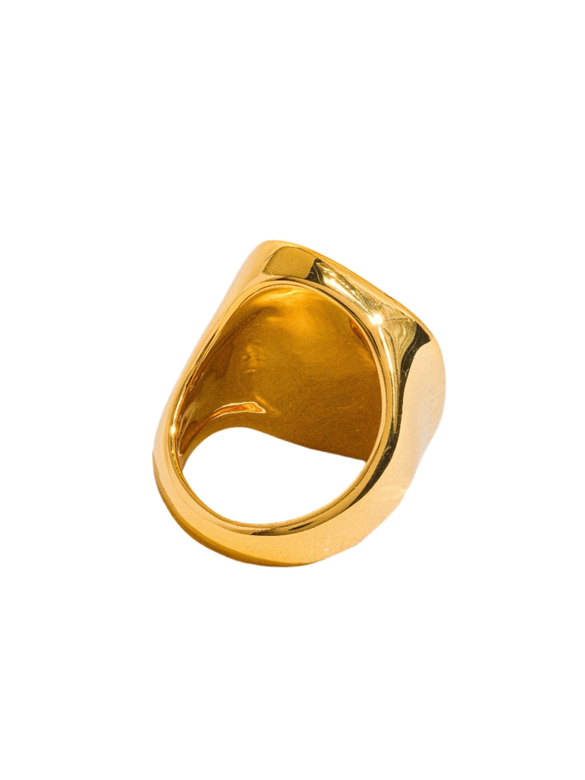 Calypso 18k Gold Natural Shell Statement Ring