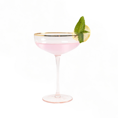 Coupe Glass | Light Pink