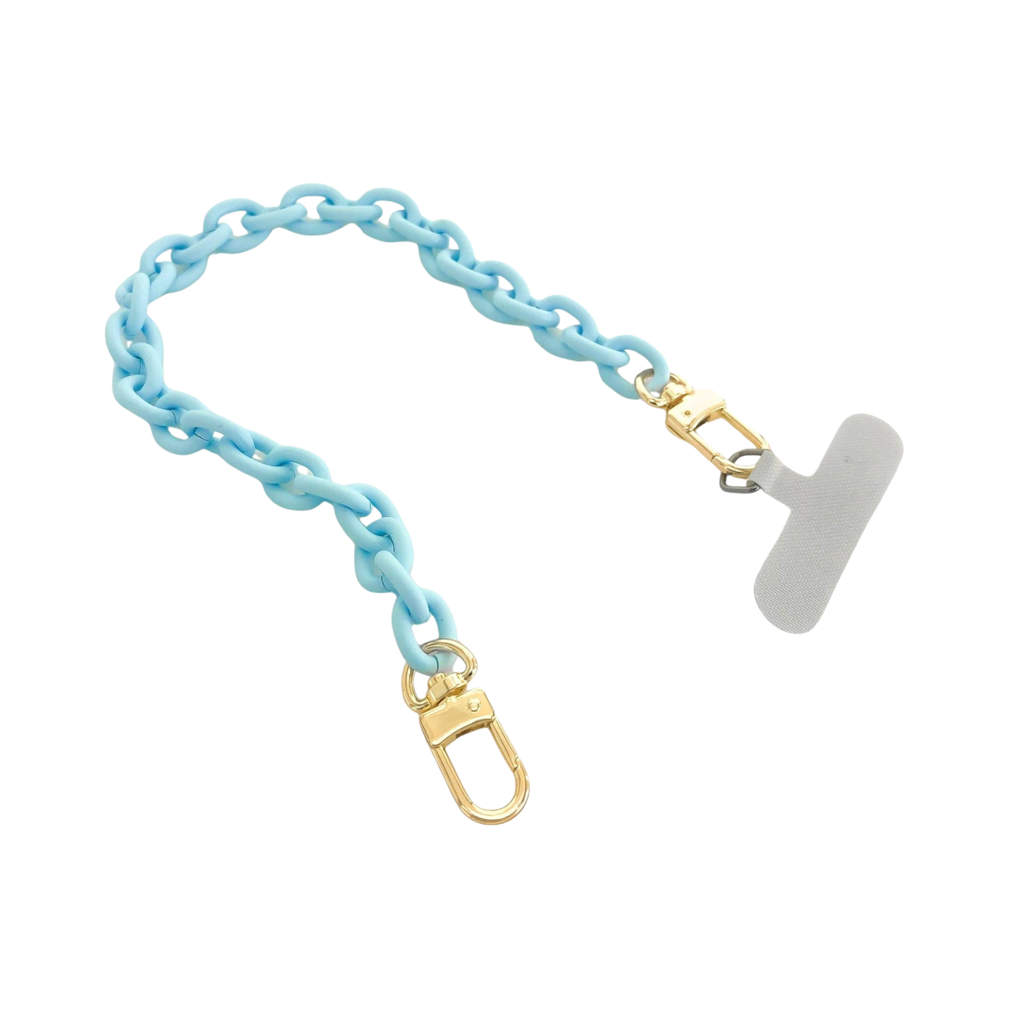 Matte Enamel Phone Chain | Light Blue