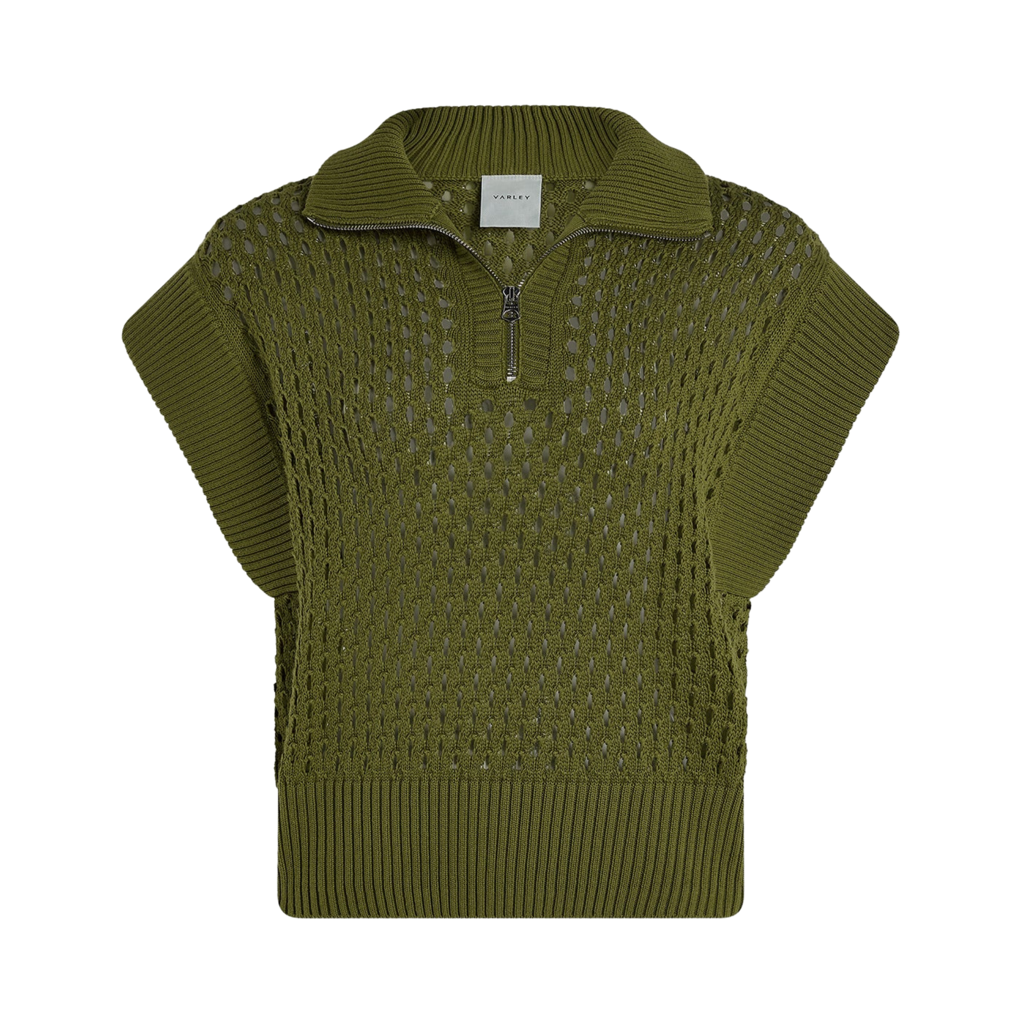 Gaines Half Zip Knit | Fresh Fern