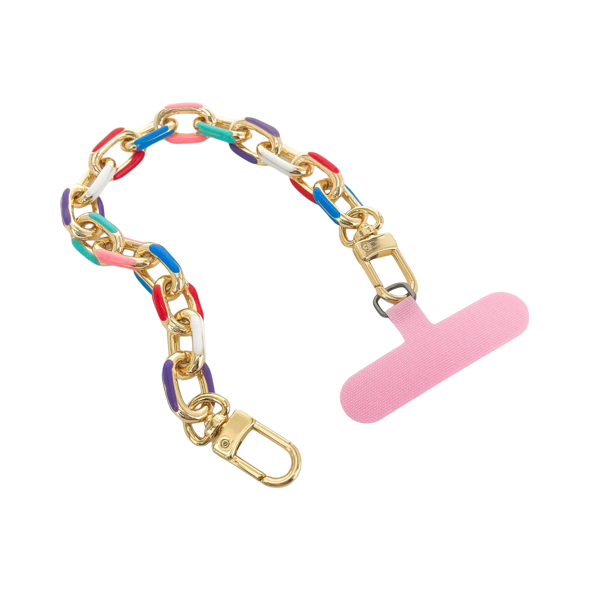 Multicolor Enamel Phone Chain