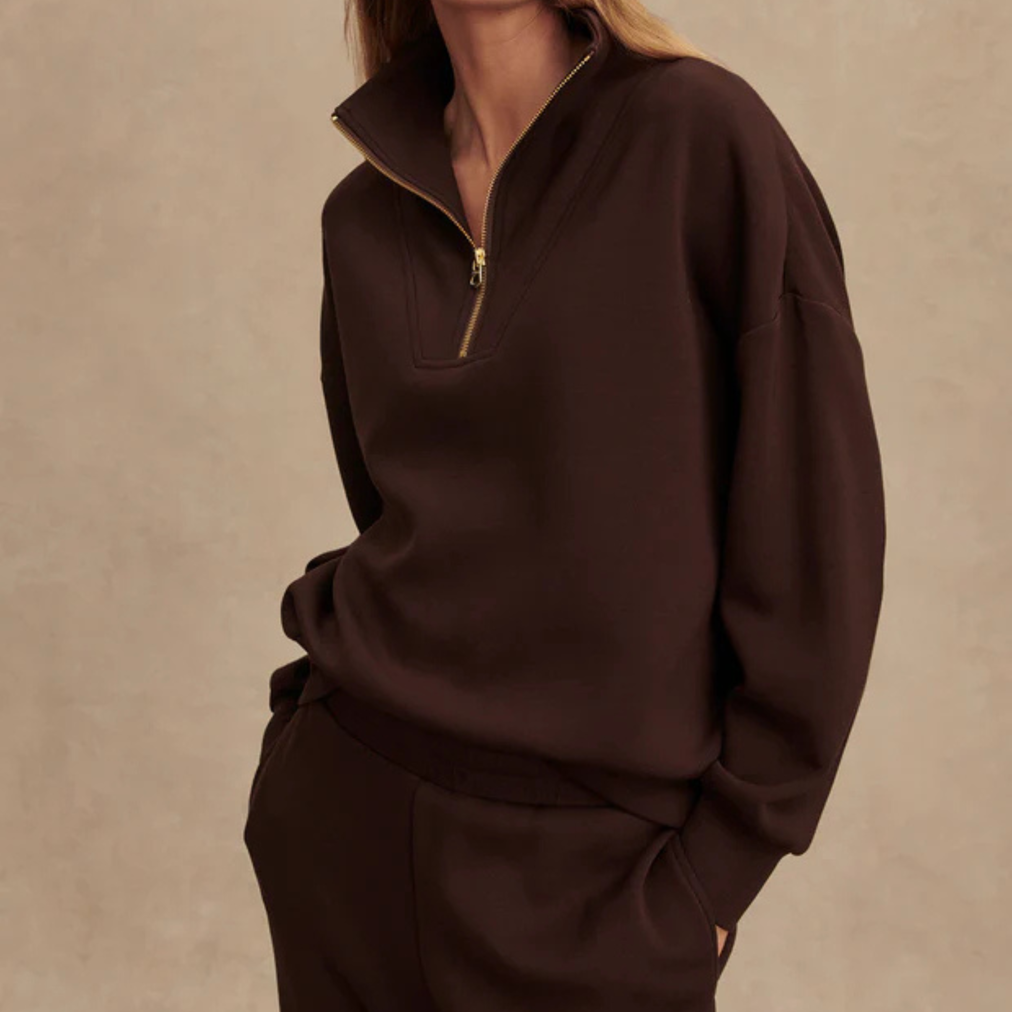 Hawley Half-Zip | Coffee Bean