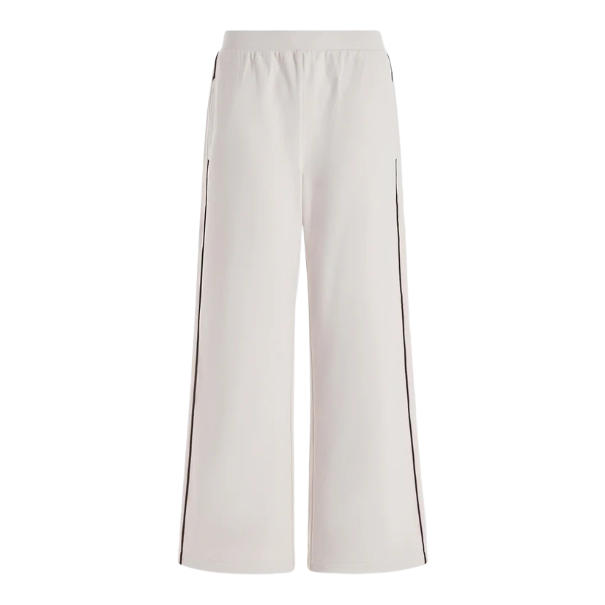 Brushed Rib Wide Leg Pant | Cement Marl