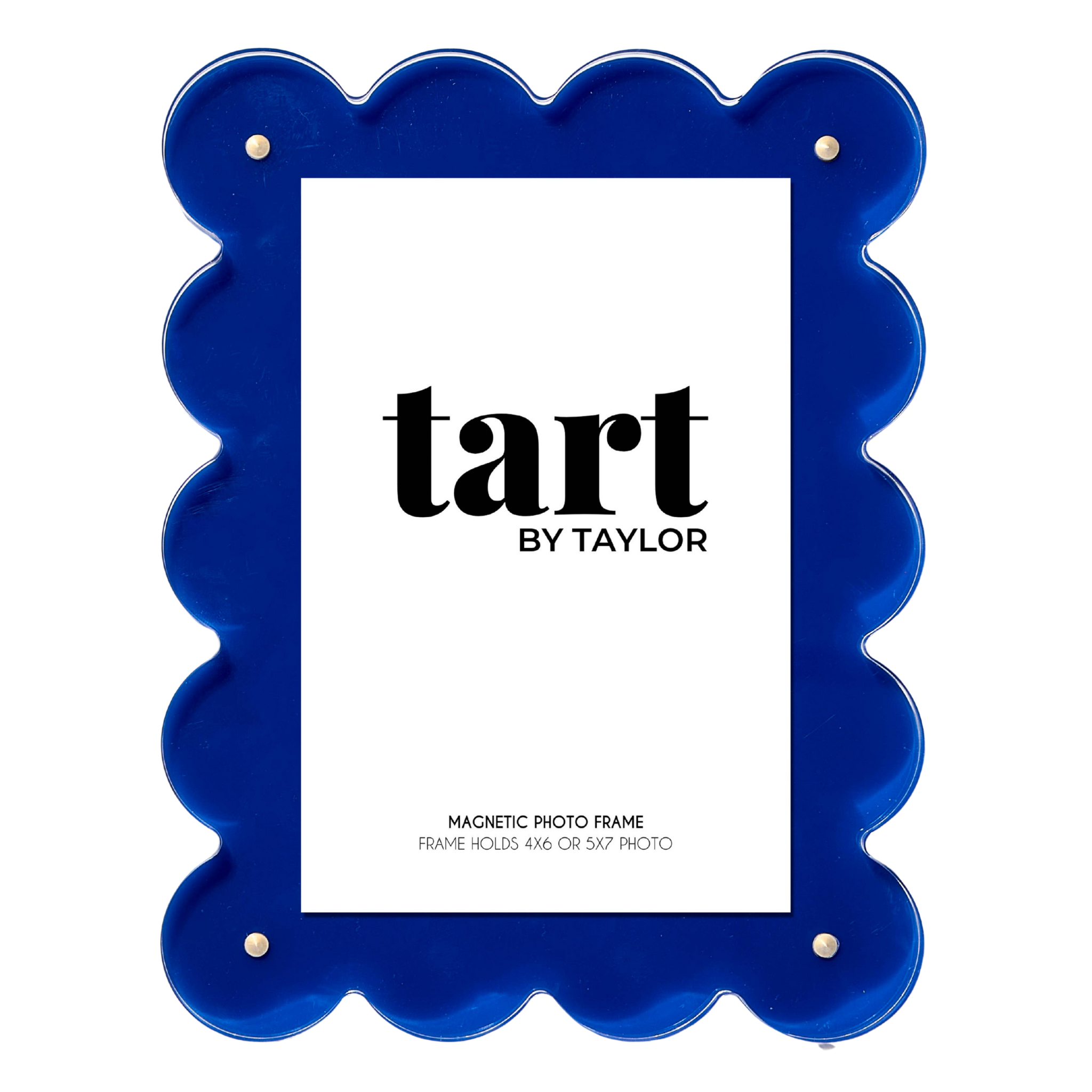 Royal Blue Scalloped Acrylic Picture Frame