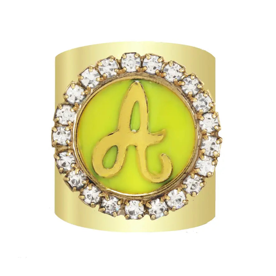 Monogram Adjustable Ring - A