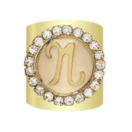 Monogram Adjustable Ring - N