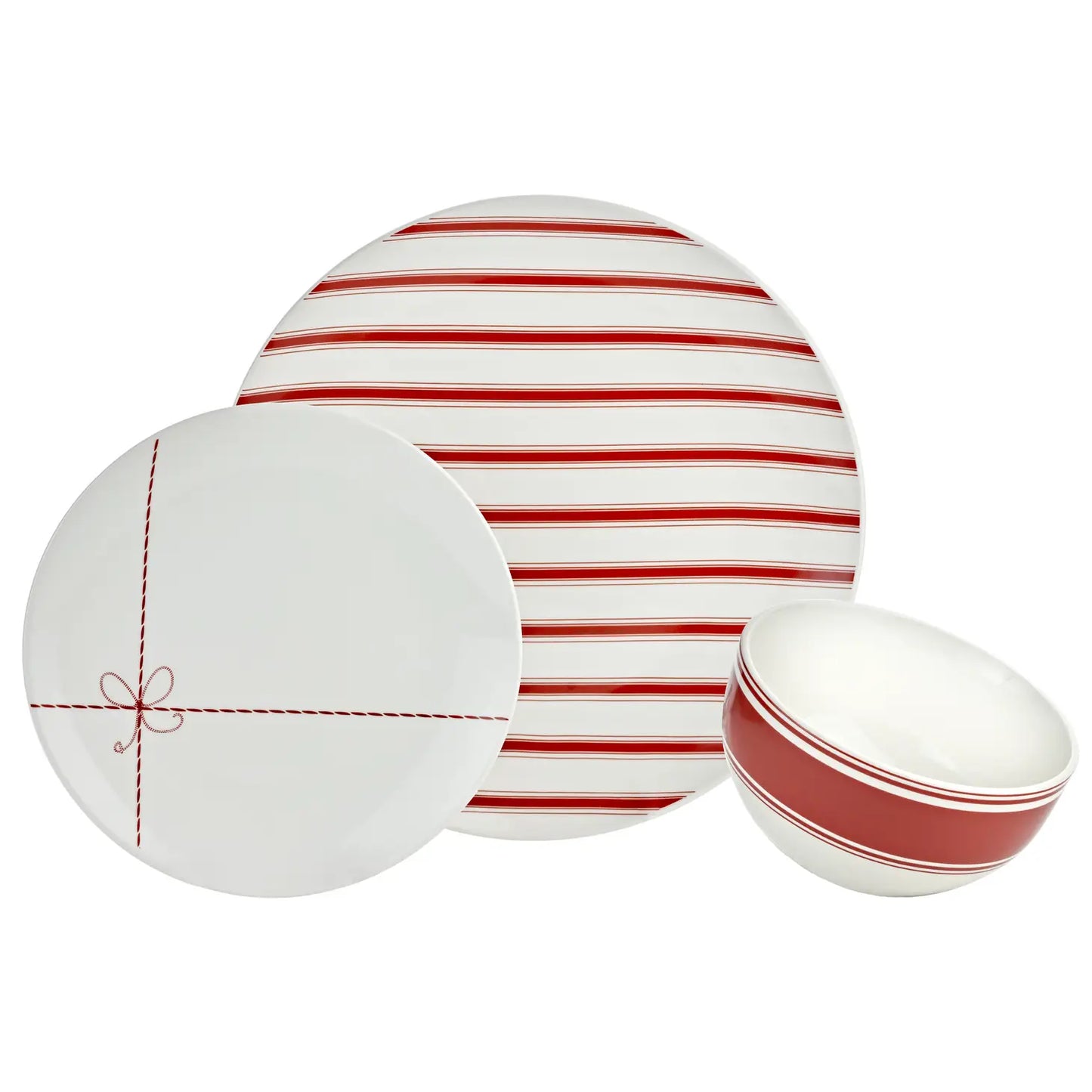 Red and White Dishes