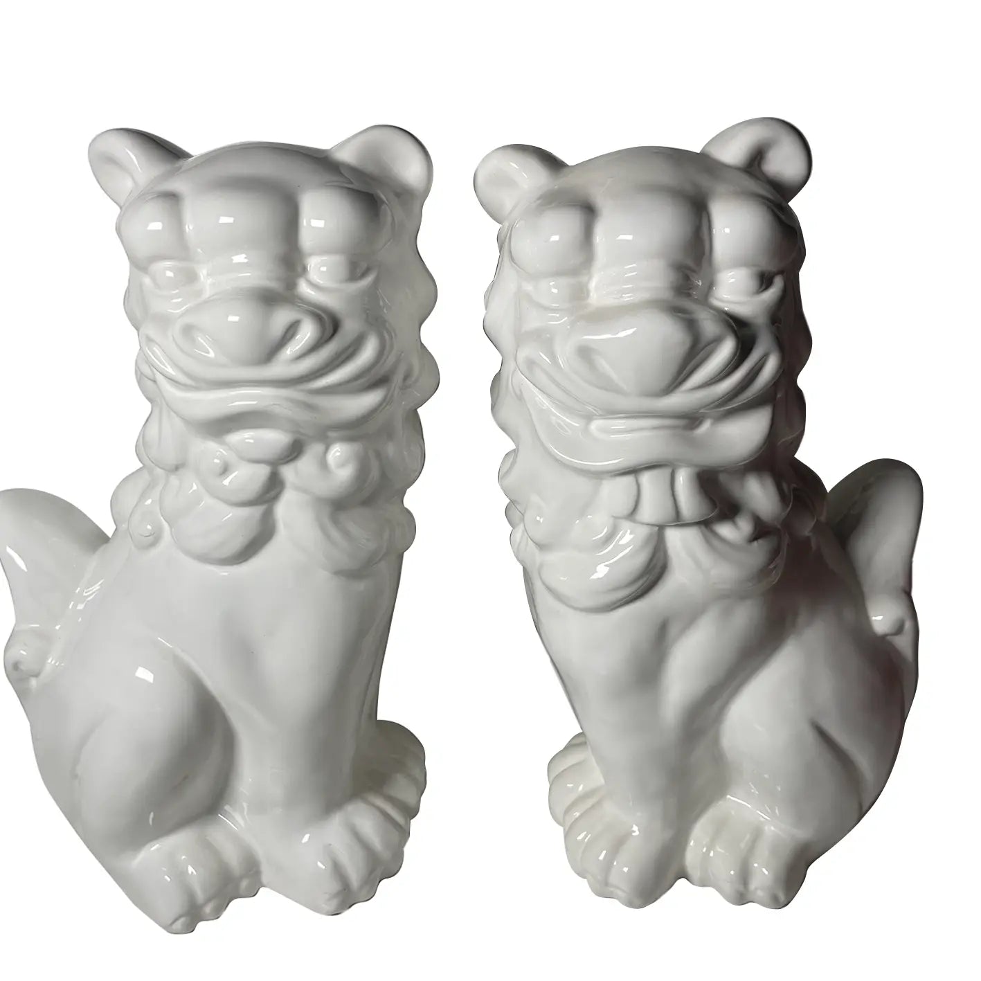 White Foo Dog Figurine (2 Style Options)