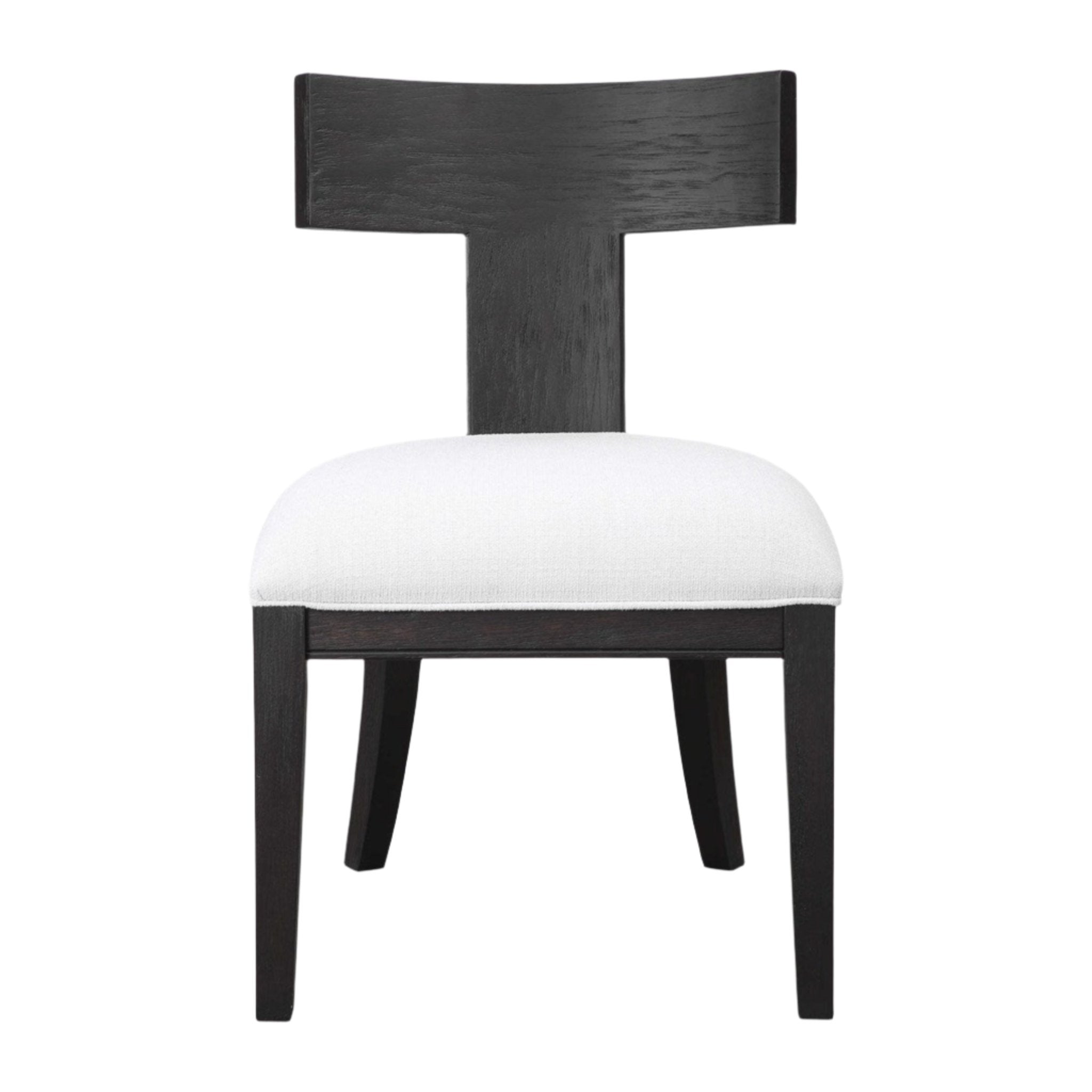 Idris Armless Chair | Charcoal