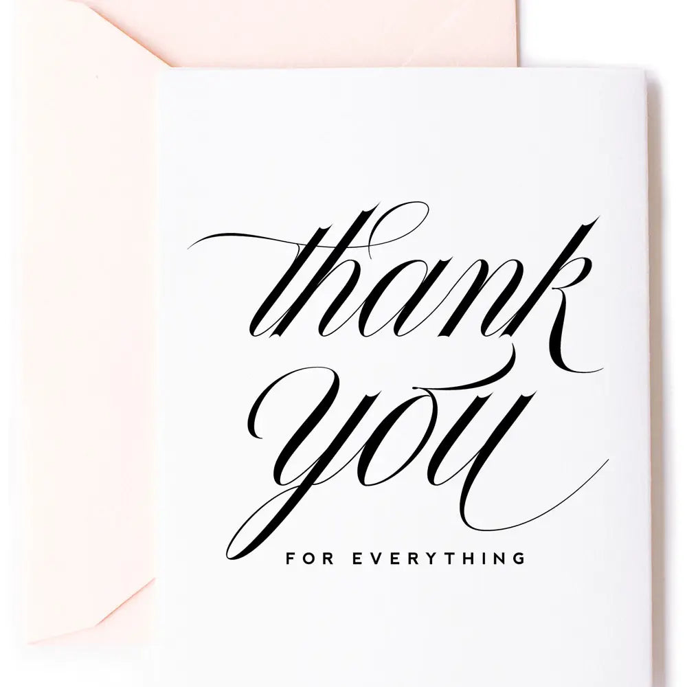 Thank You For Everything Card