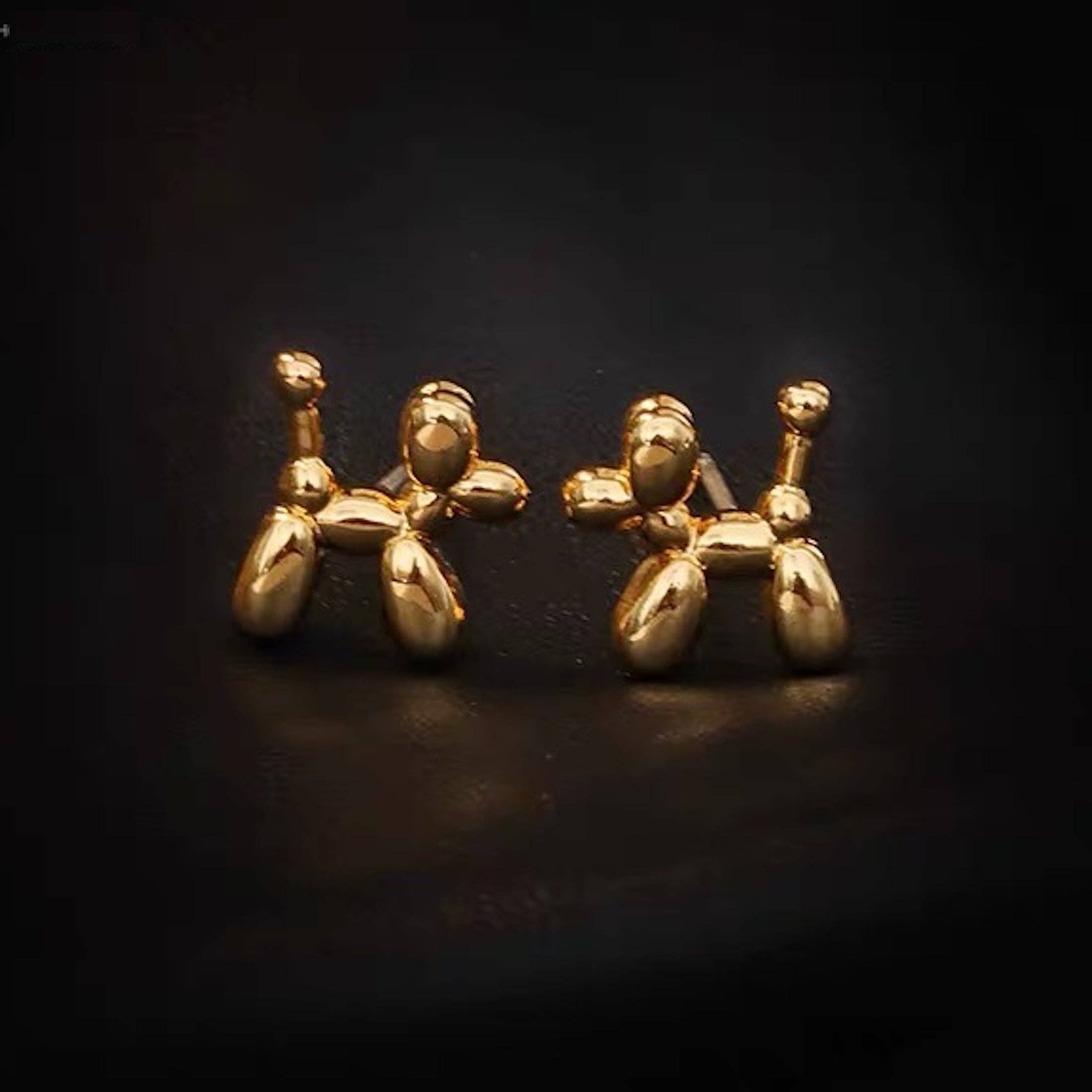 Puppy Chunky Small Studs | Gold