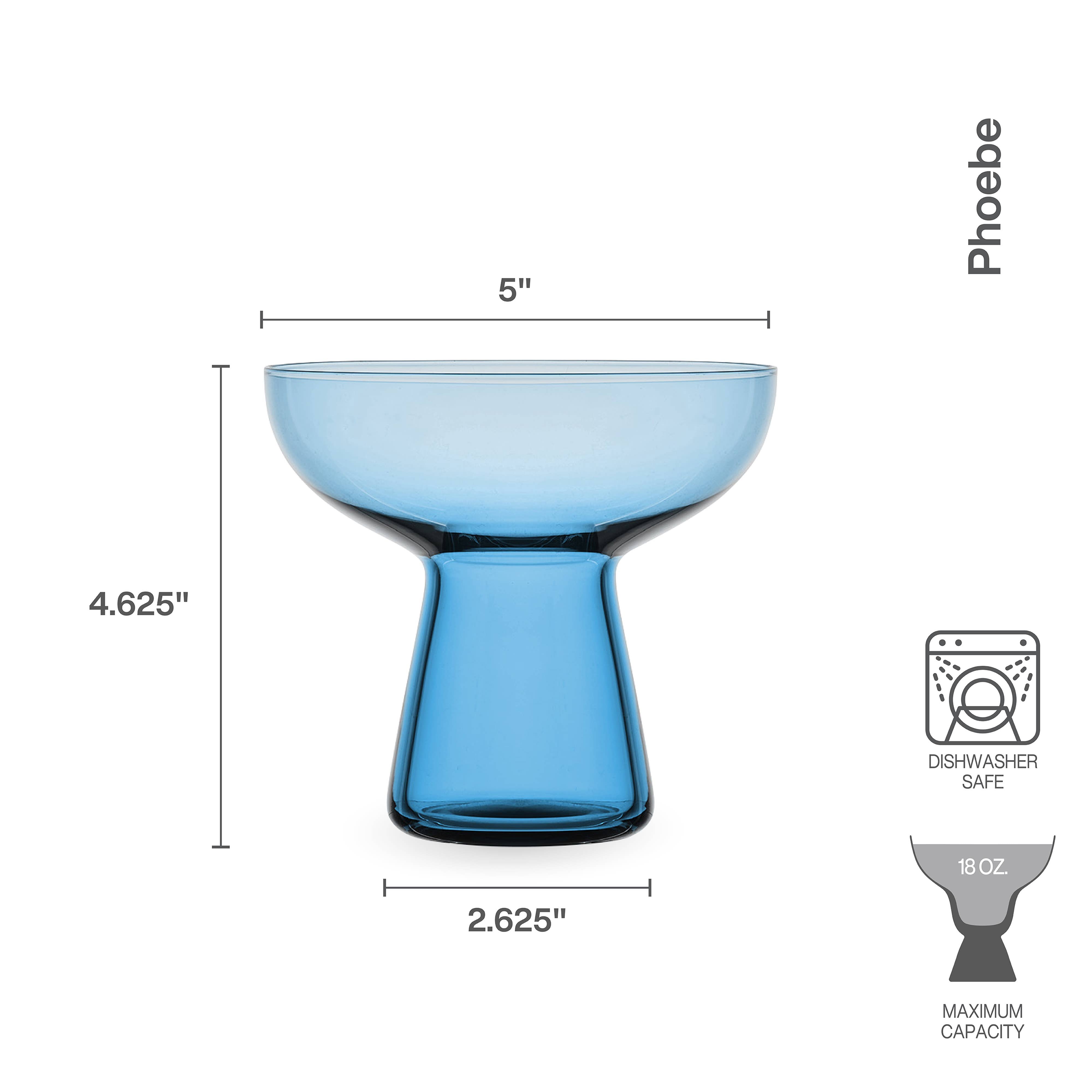 Phoebe Margarita Glass | Blue