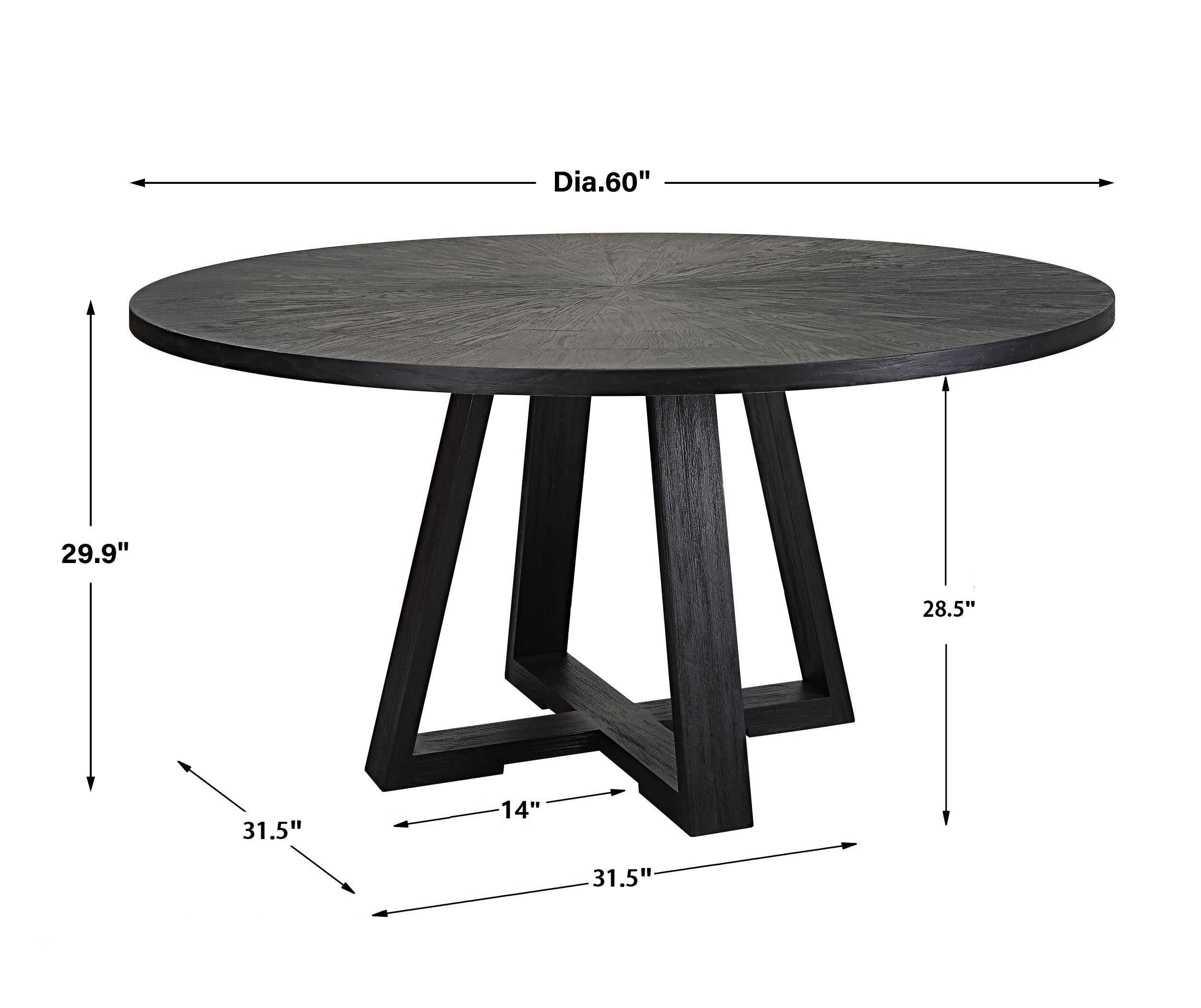 Gidran Dining Table | Black