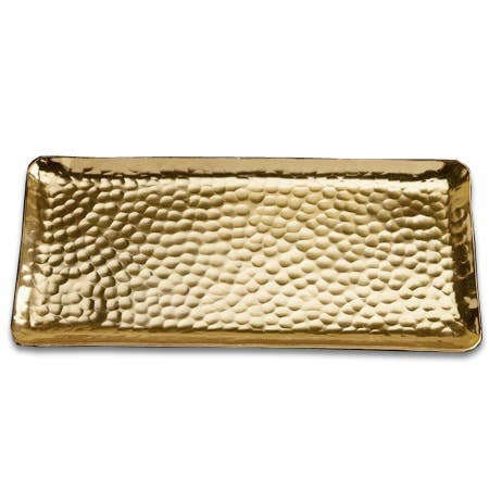 Gold Hammered Tray