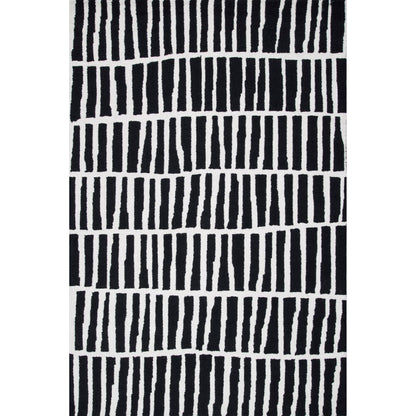 Hand Tufted Lemuel Area Rug: Black / Rectangle / 9' 6" x 13' 6"