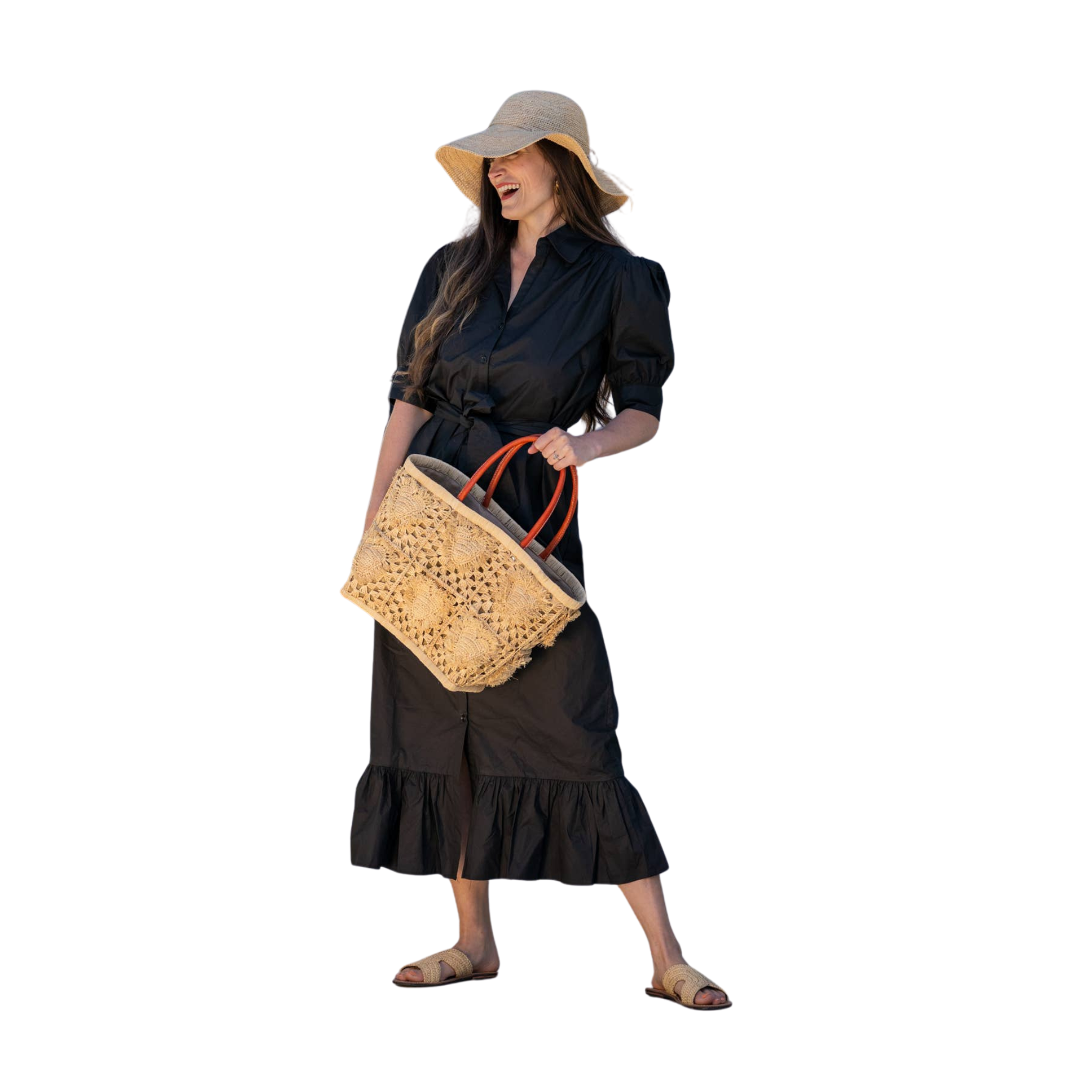 Miramar Crochet Straw Sun Hat