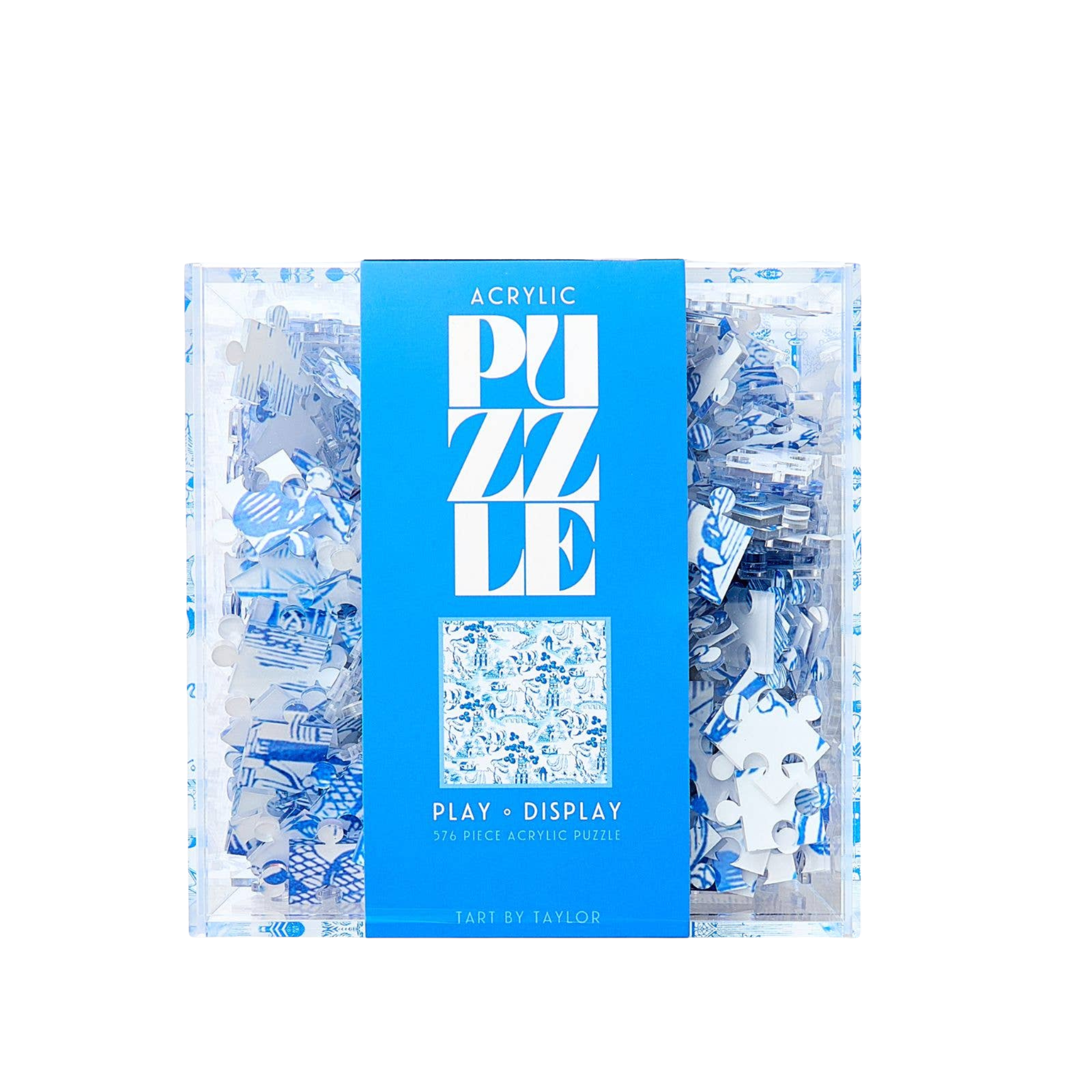 Blue & White Acrylic Puzzle – 576 Pieces | Tart by Taylor