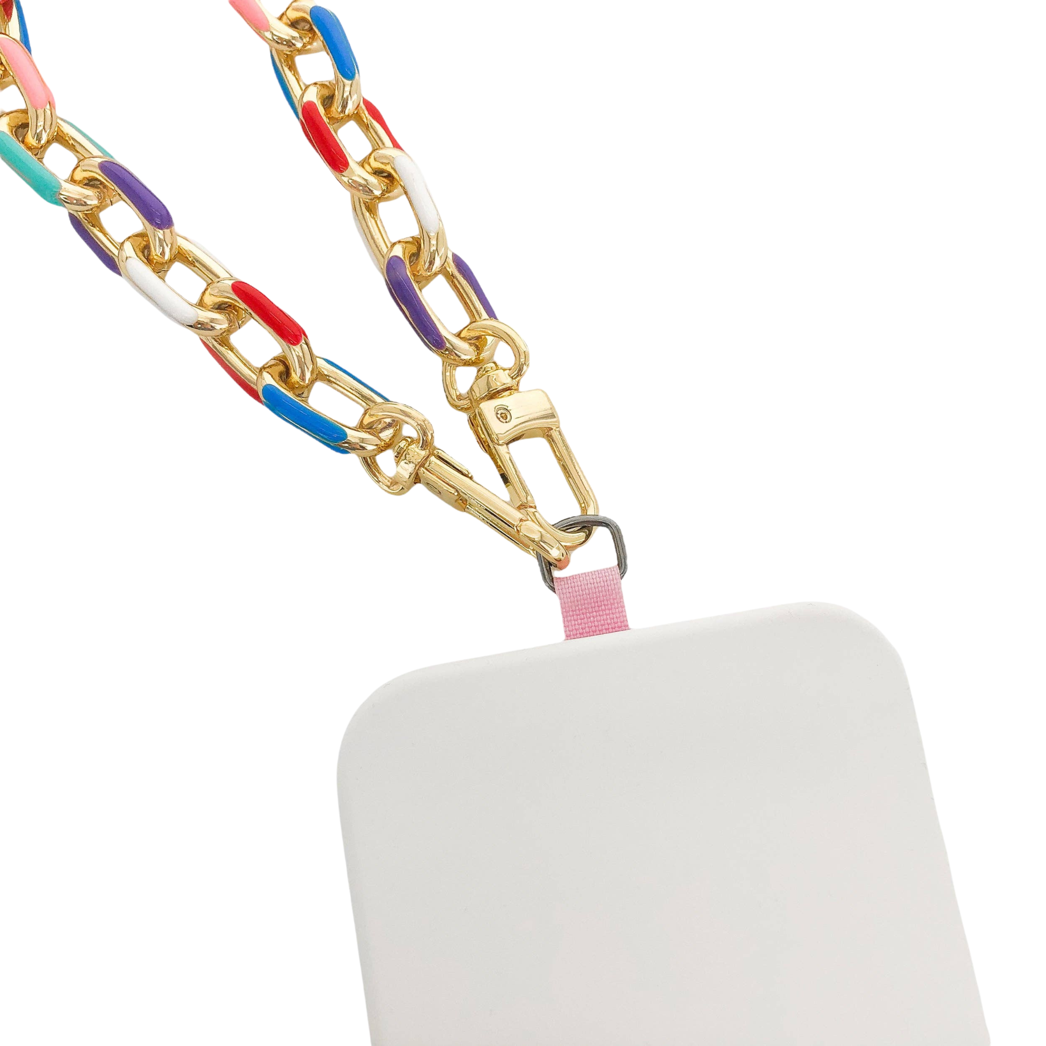 Multicolor Enamel Phone Chain