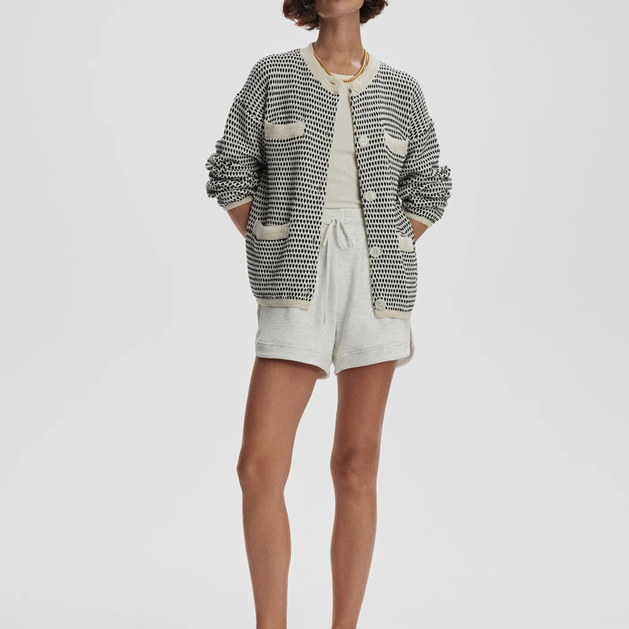 Tidewell Textured Knit Jacket | Birch Multi