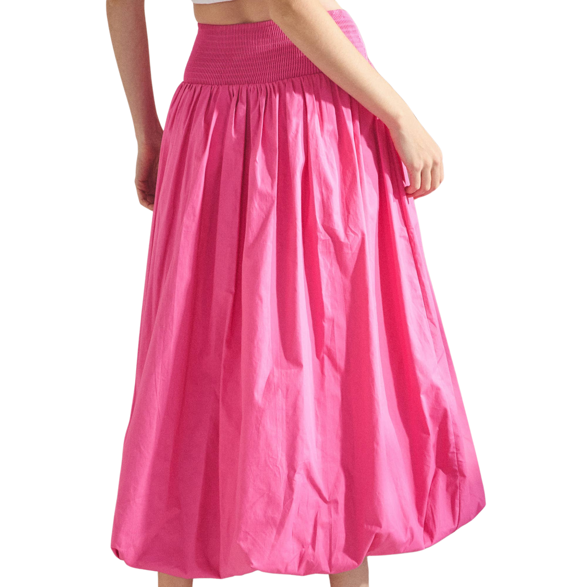 Balloon Maxi Skirt | Pink