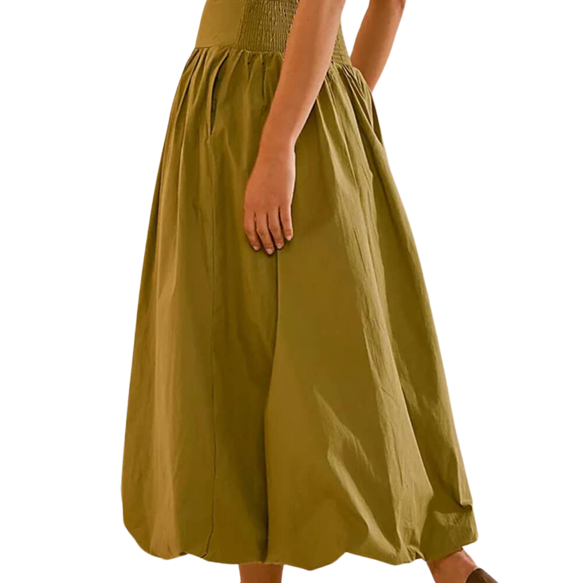 Solid Color Wide Waistband Skirt | Palm