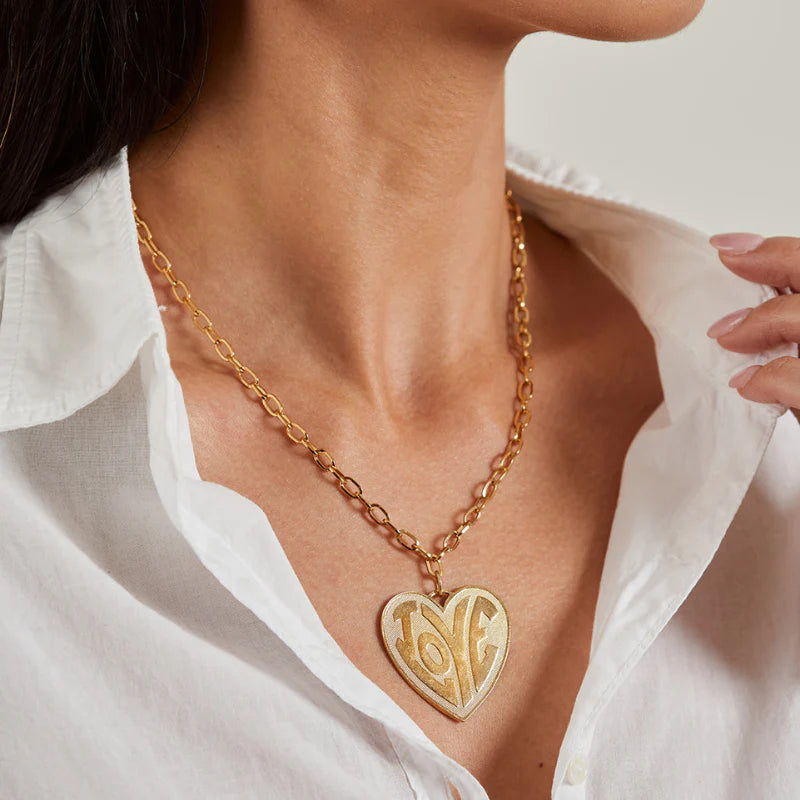 Love Heart Charm Necklace