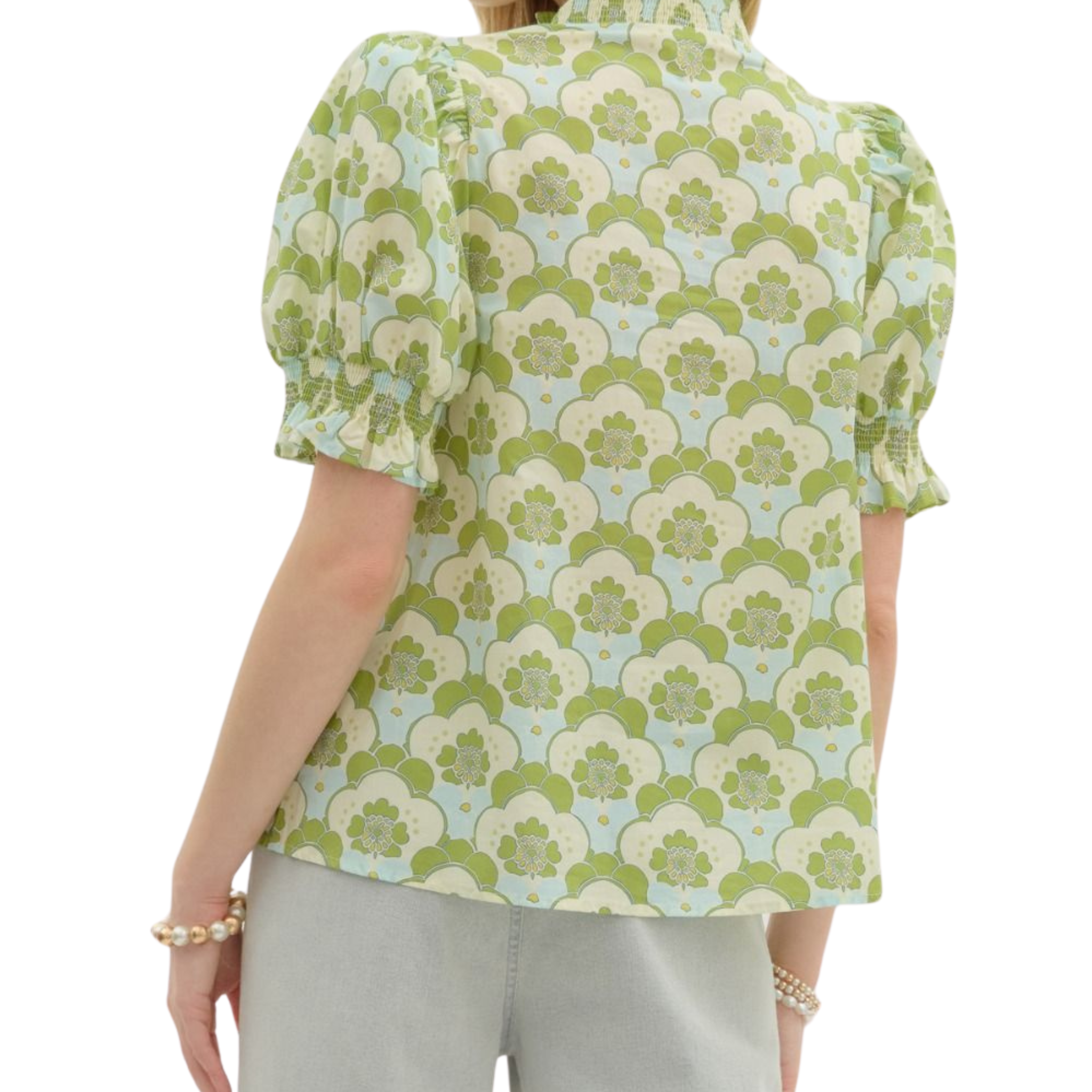 Multicolor Abstract Print Pullover Top