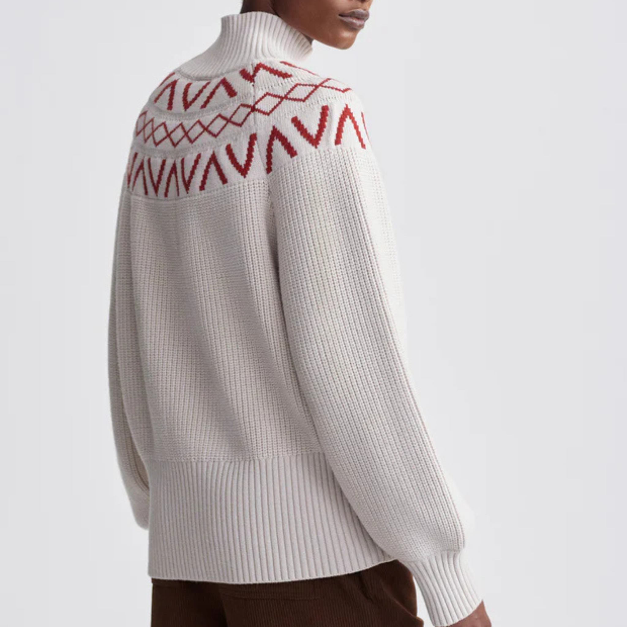 Marcie Fair Isle Yoke Knit Sweater