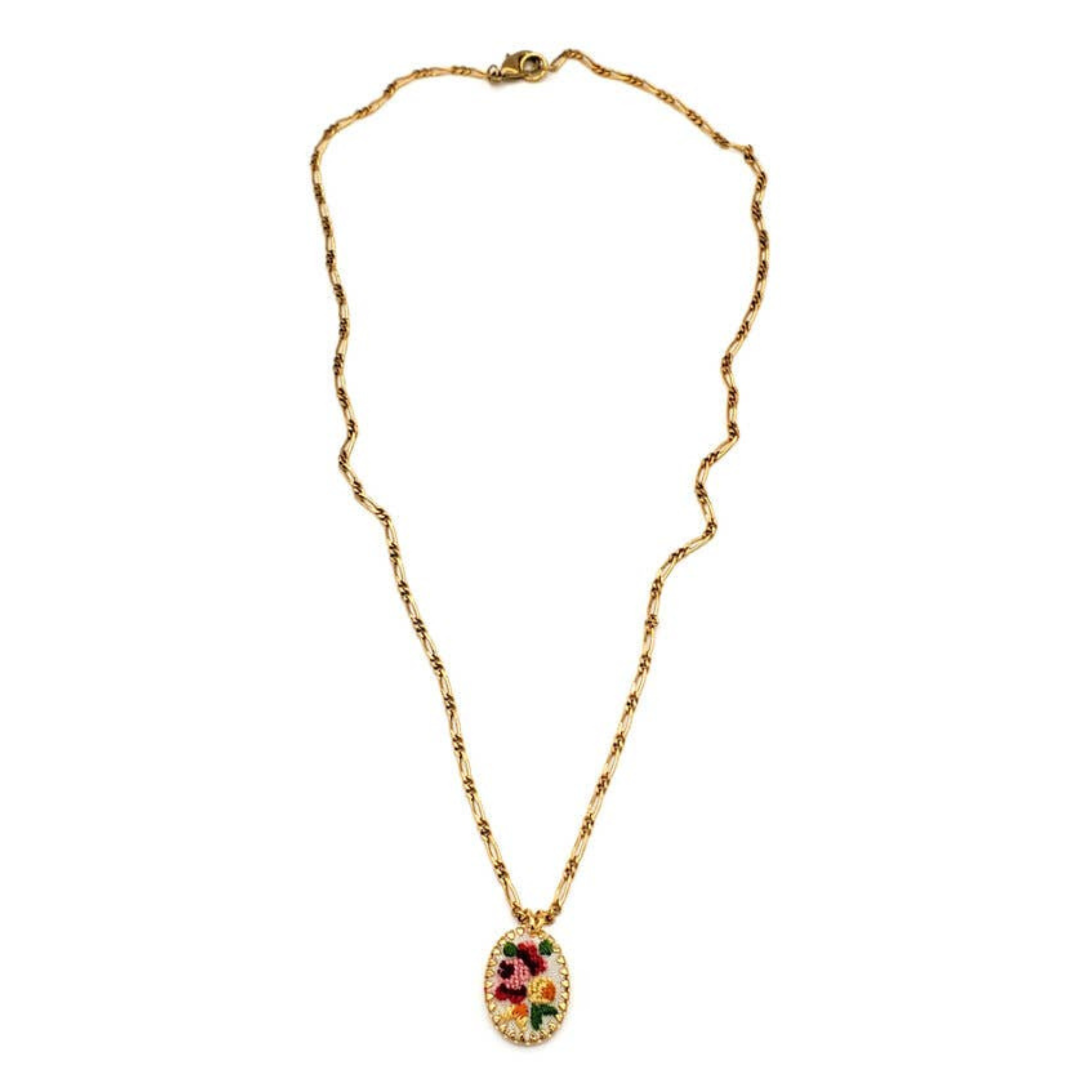 Secret Garden Vintage Embroidered Necklaces
