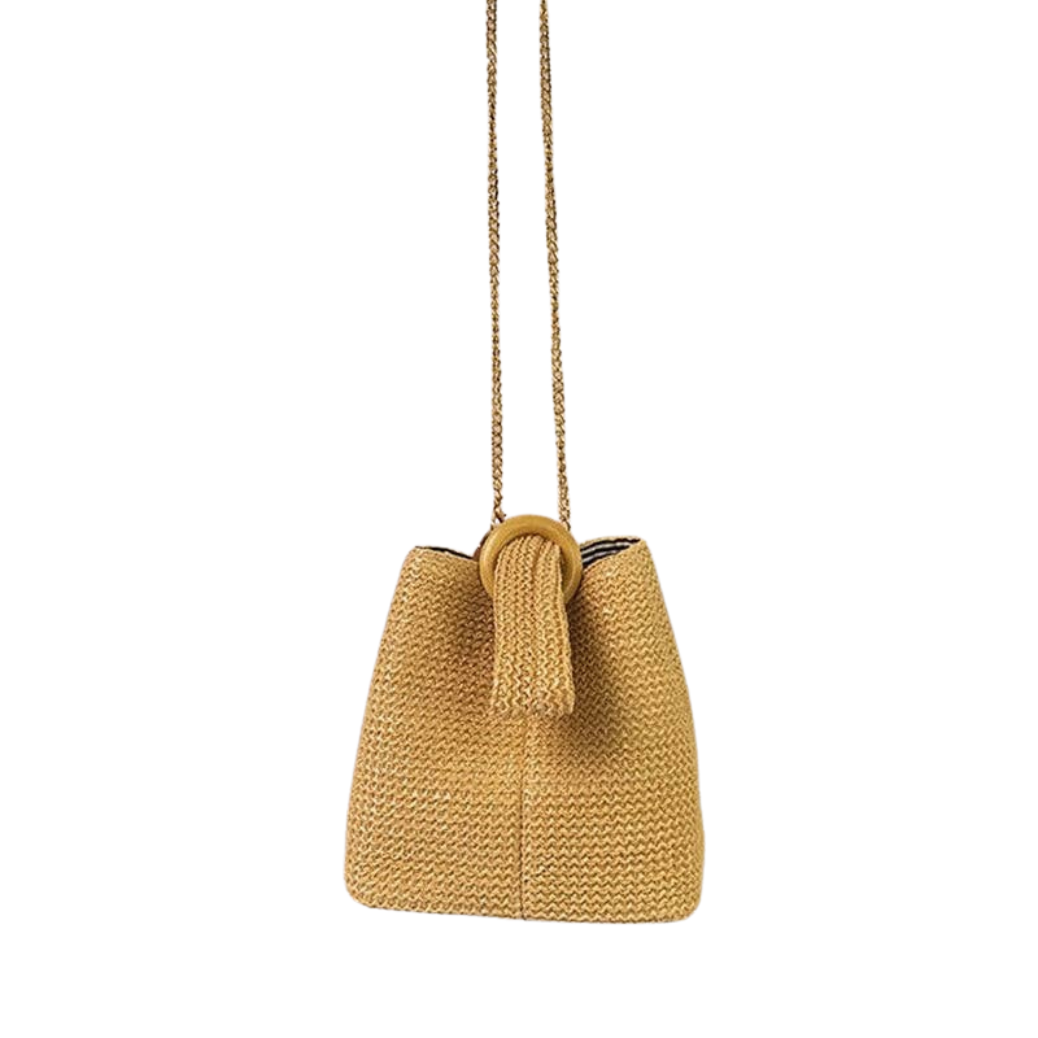 Casual Weave Handbag | Khaki