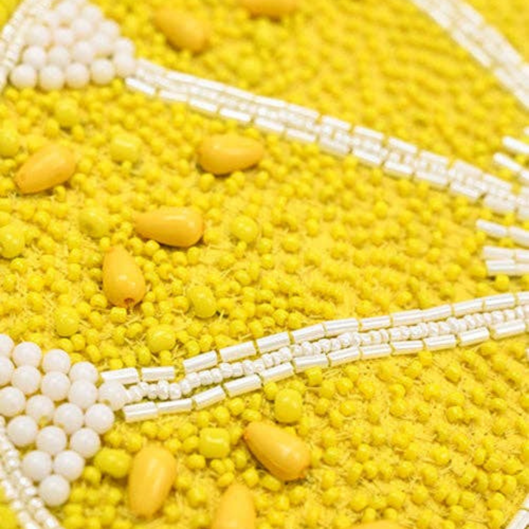 Couture Crescent Lemon Shoulder Bag