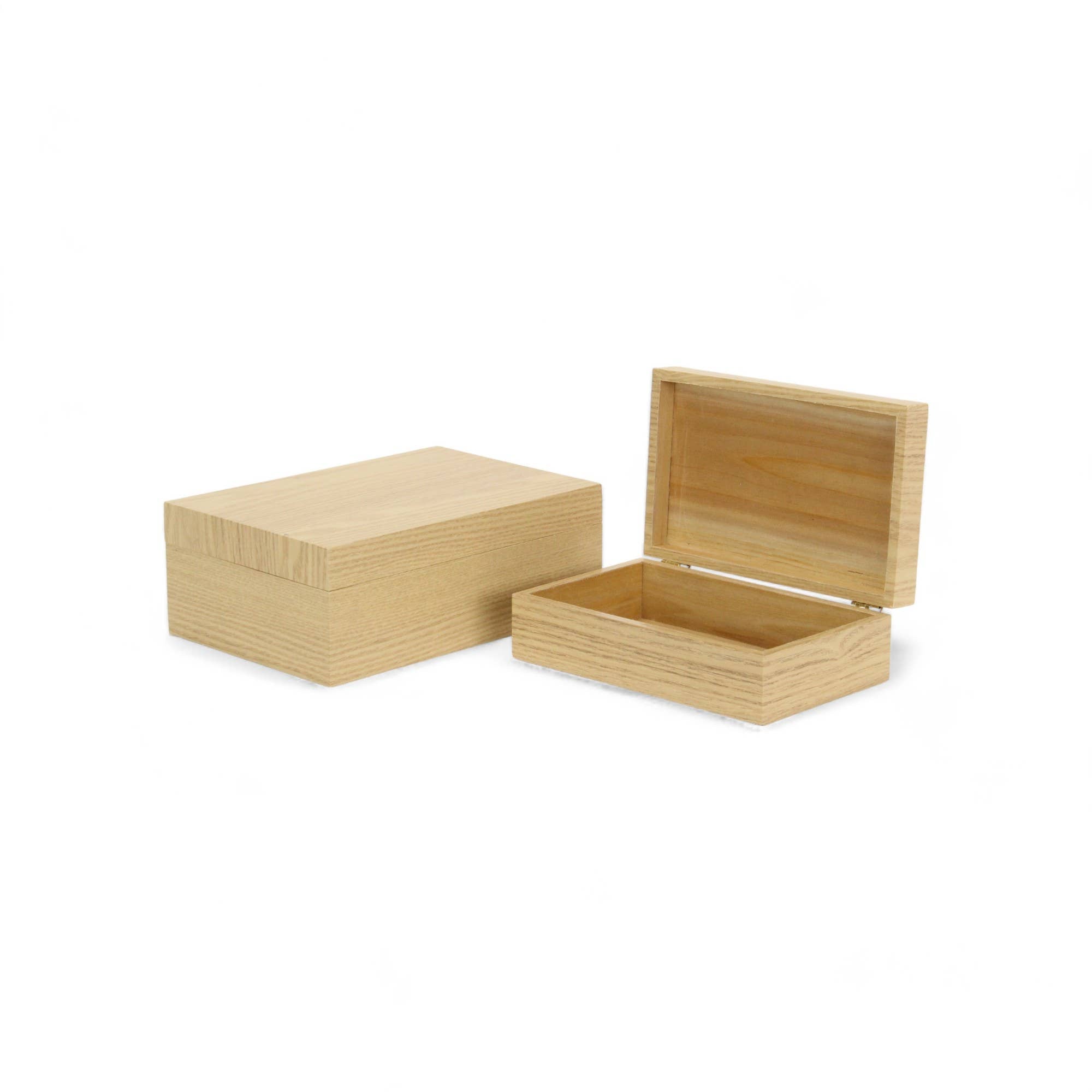 Rectangular Wood Veneer Storage Box | 2 sizes