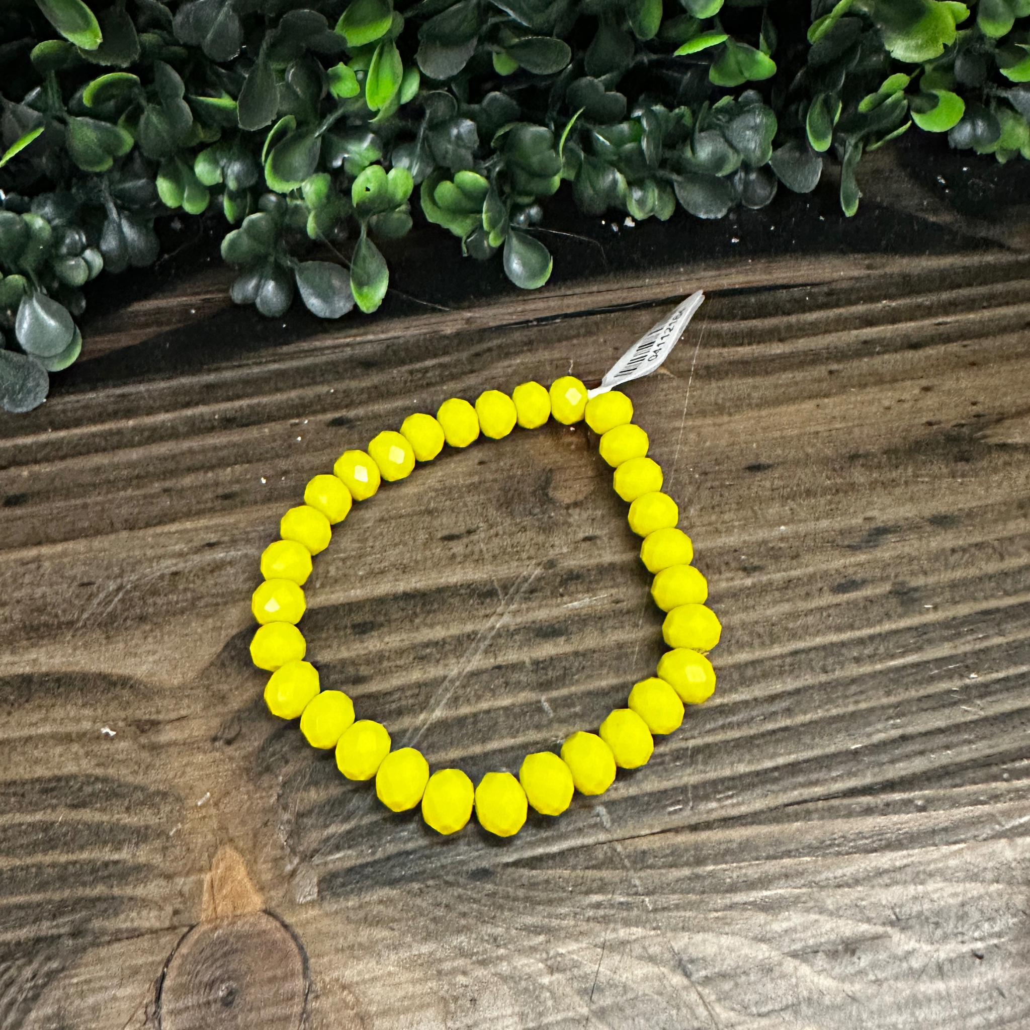 Yellow Beaded Bracelet