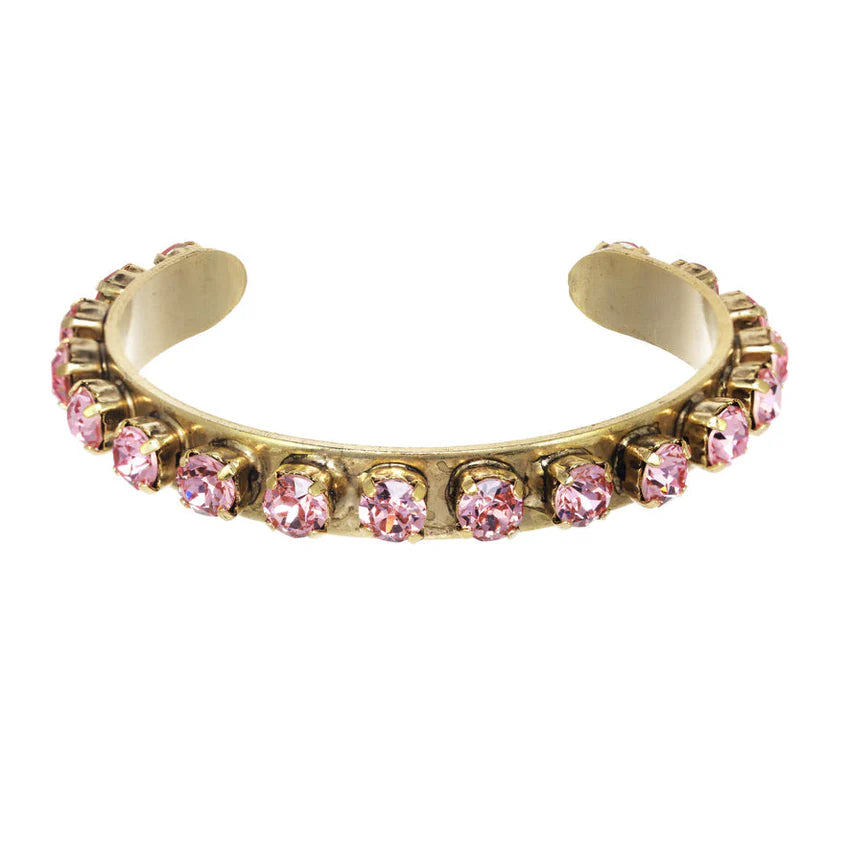 Kelly Cuff Antique Gold | Pink