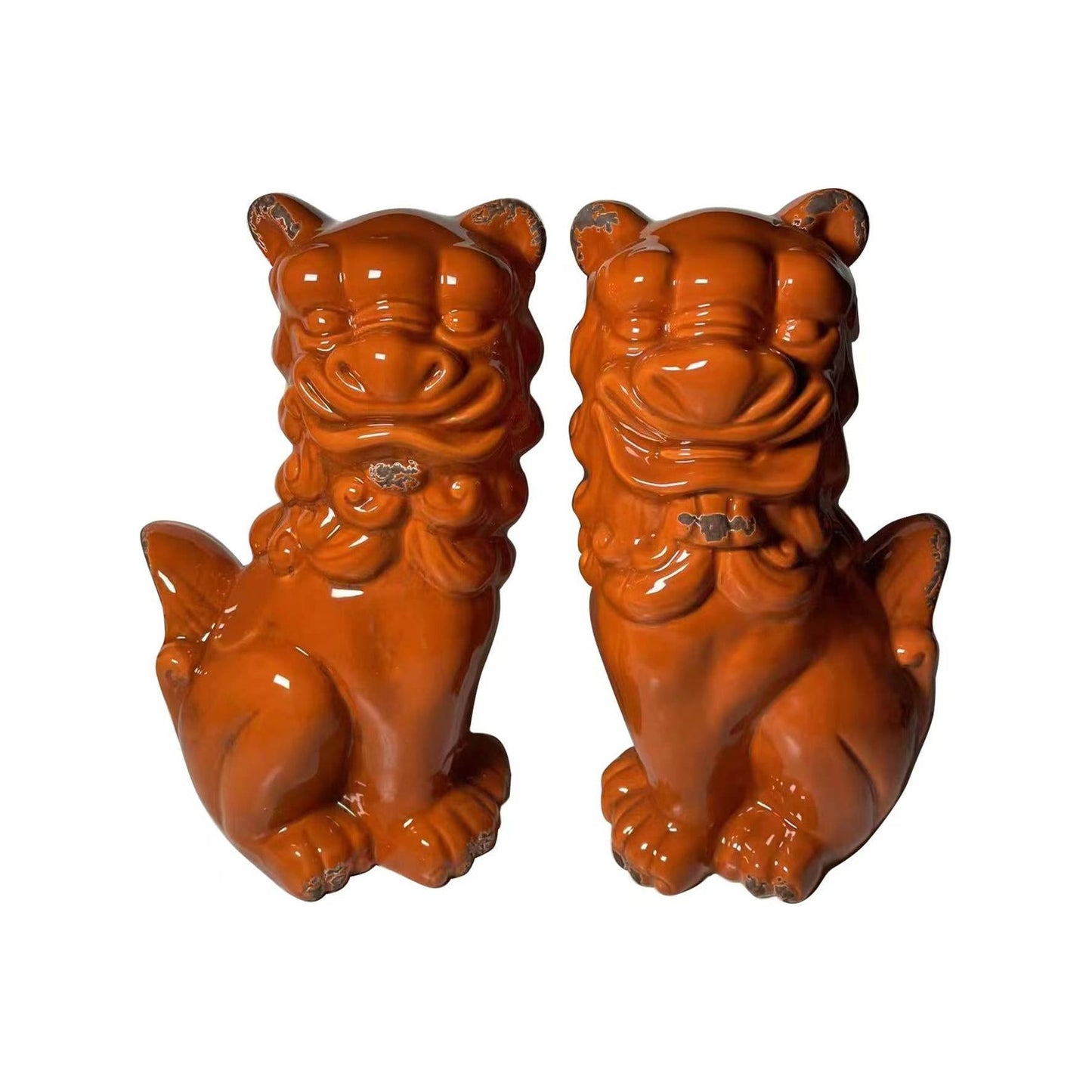 Orange Foo Dog Figurine (2 Options)