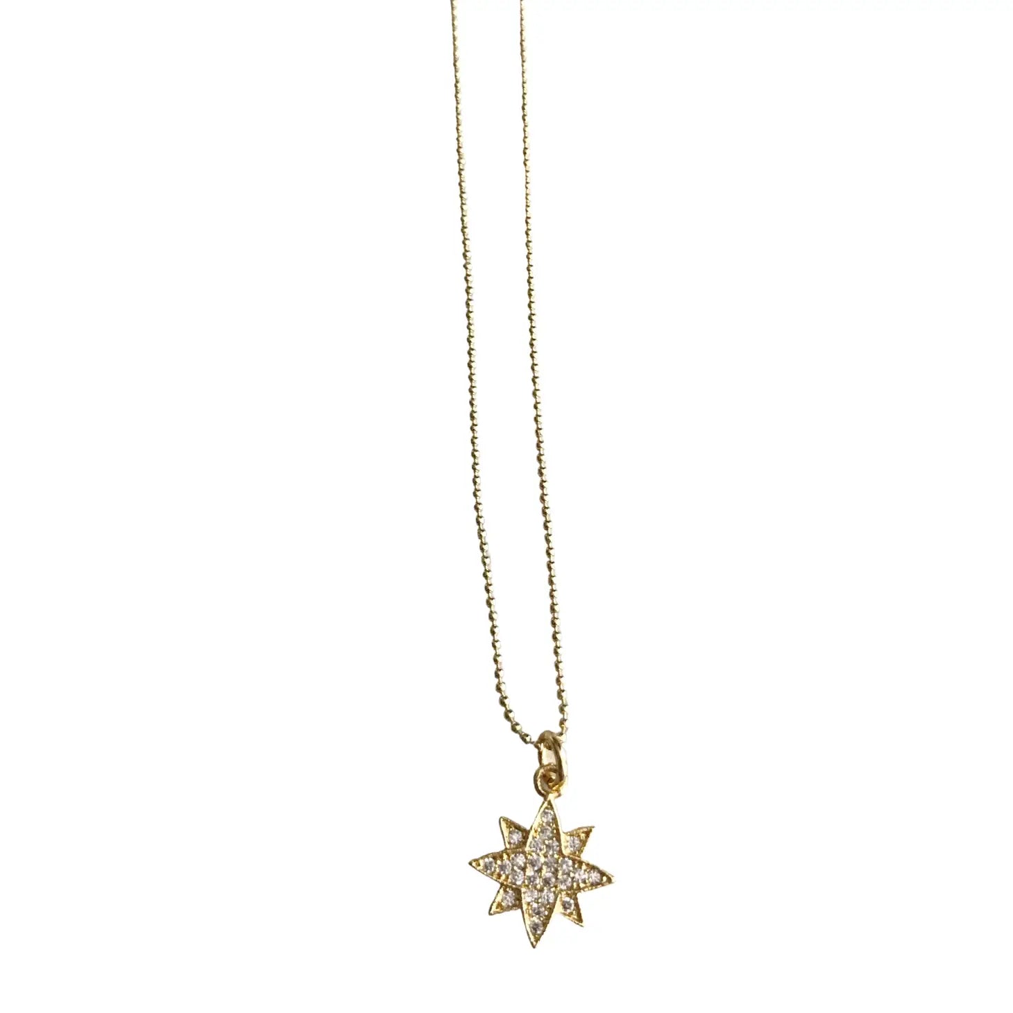 Double Star Charm Necklace