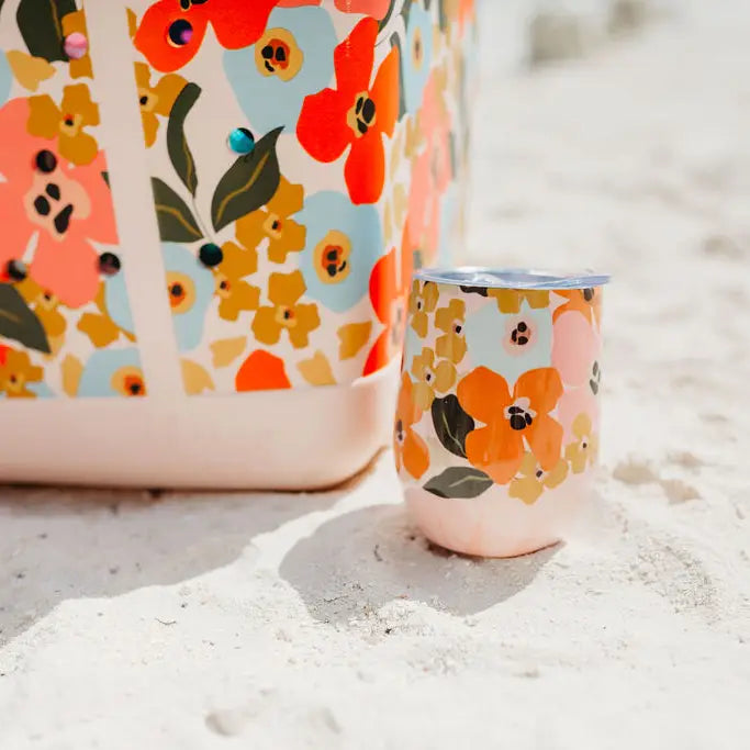 Floral Wine Tumbler