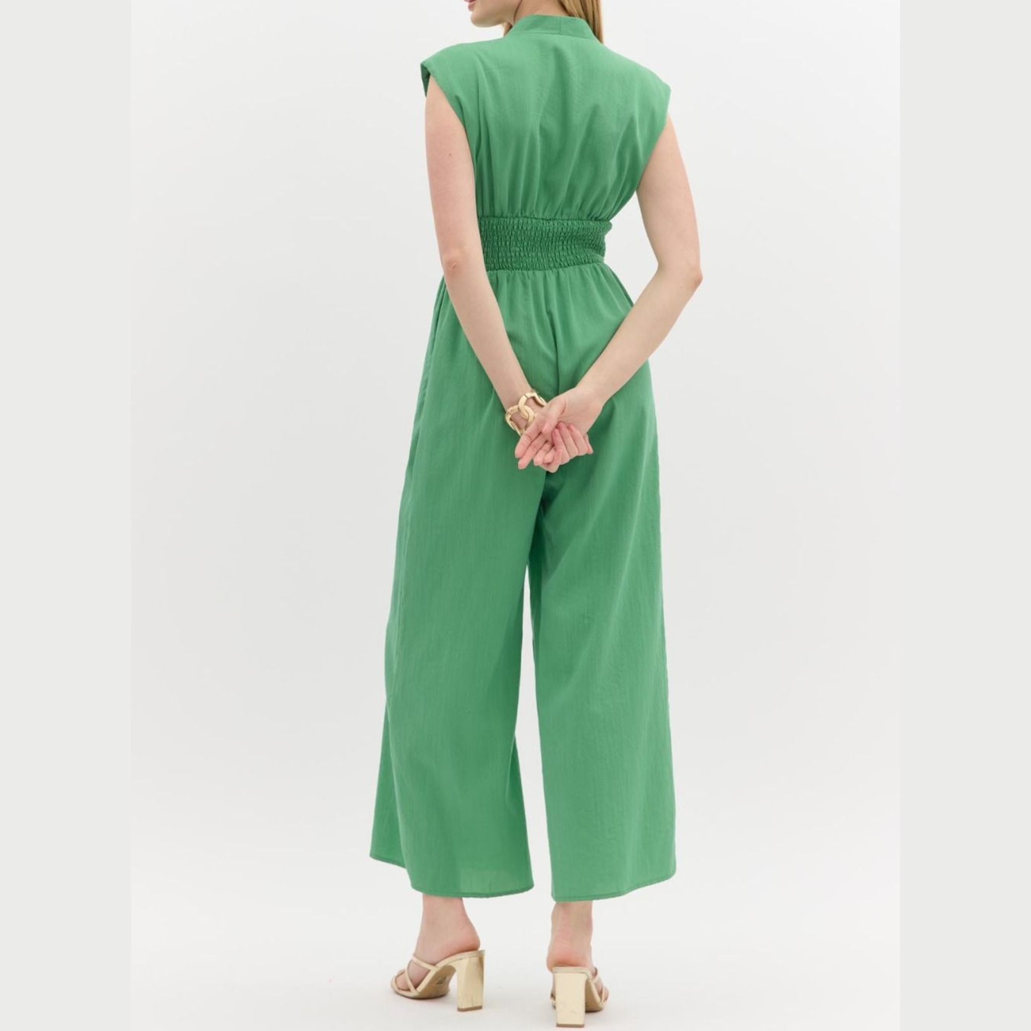 The Savannah Sleeveless Wide-Leg Jumpsuit
