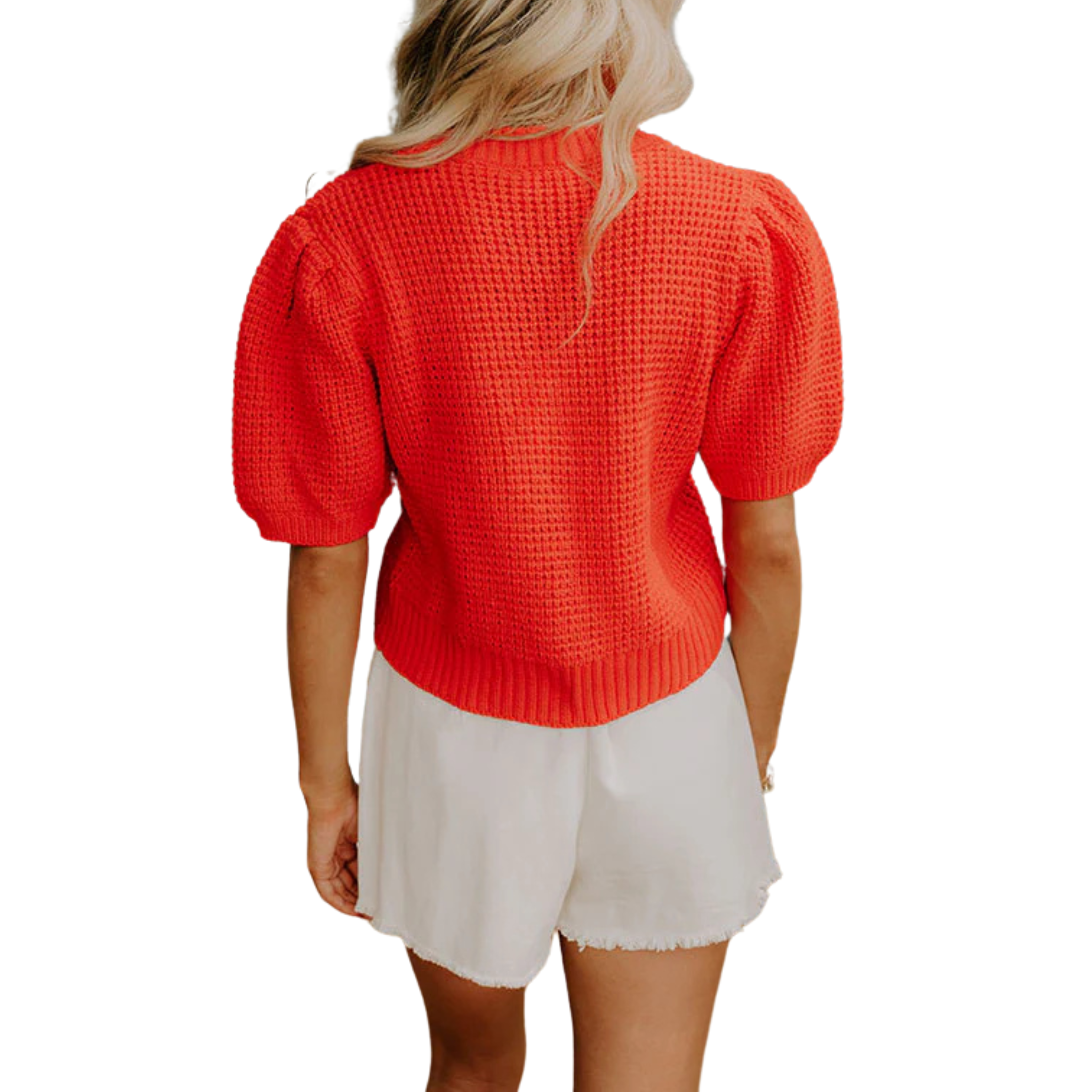 The Brielle Waffle Knit Pullover