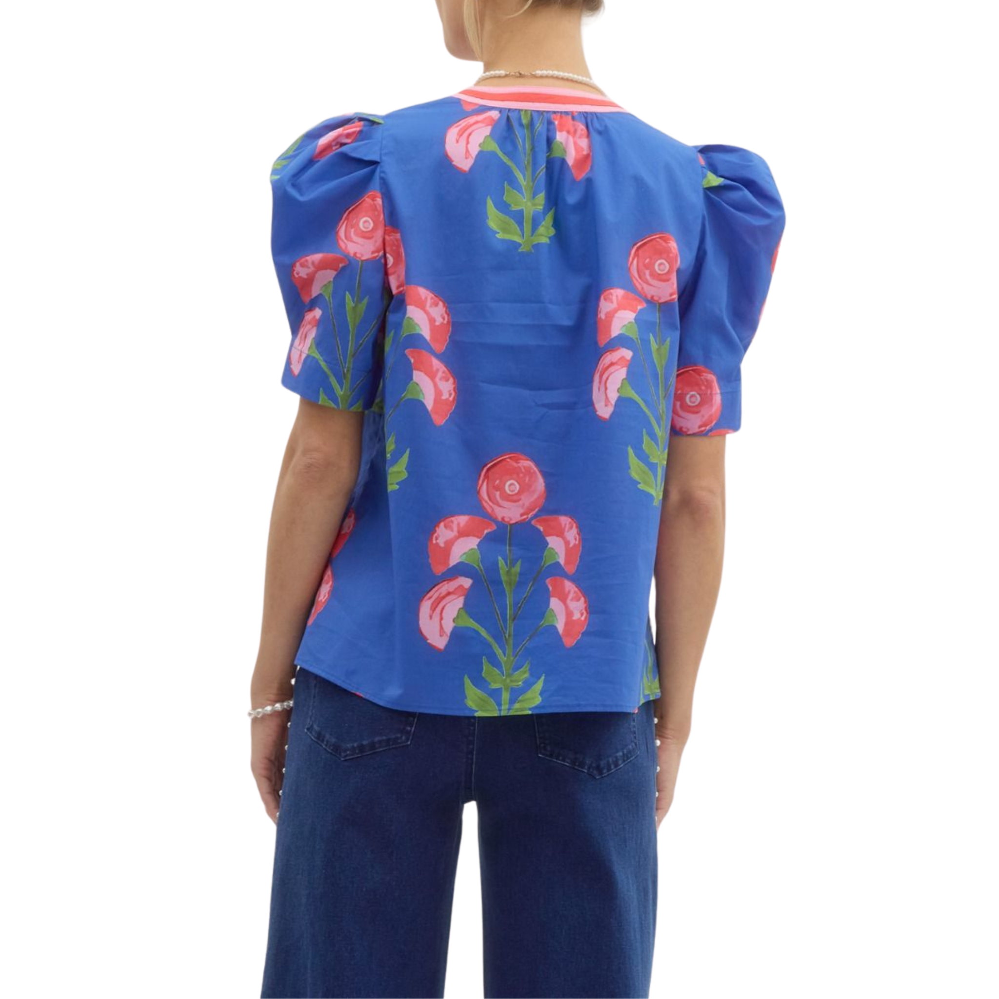 Garden Bloom Puff Sleeve Top
