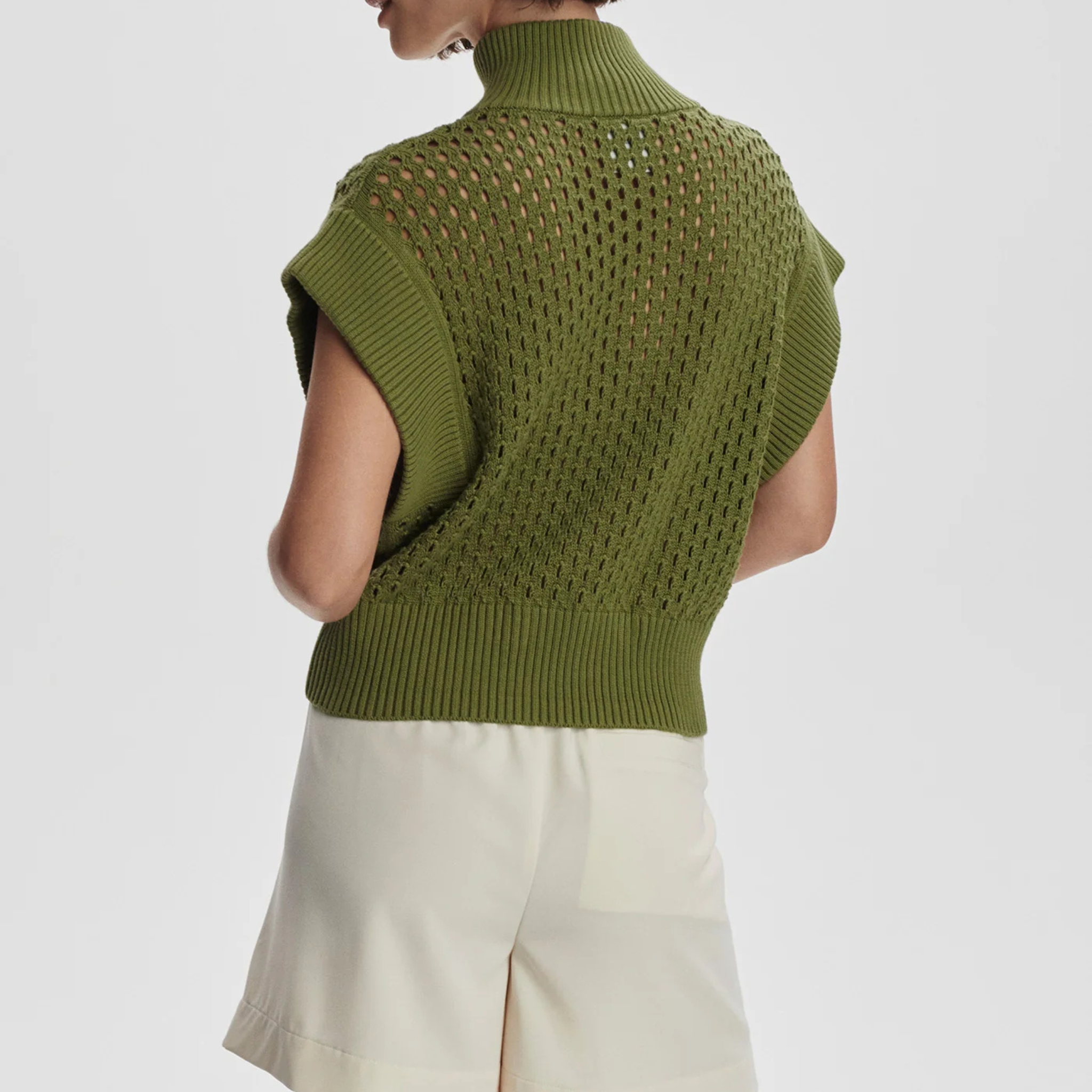 Gaines Half Zip Knit | Fresh Fern