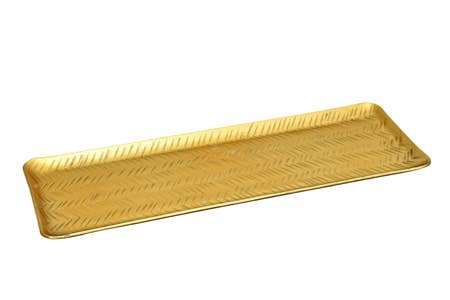 Zig Zag Hammered Long Tray