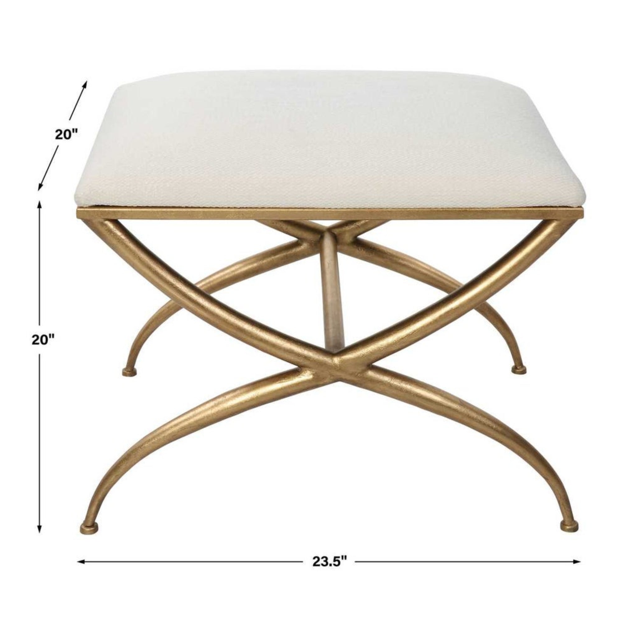 Crossing Small Bench | White