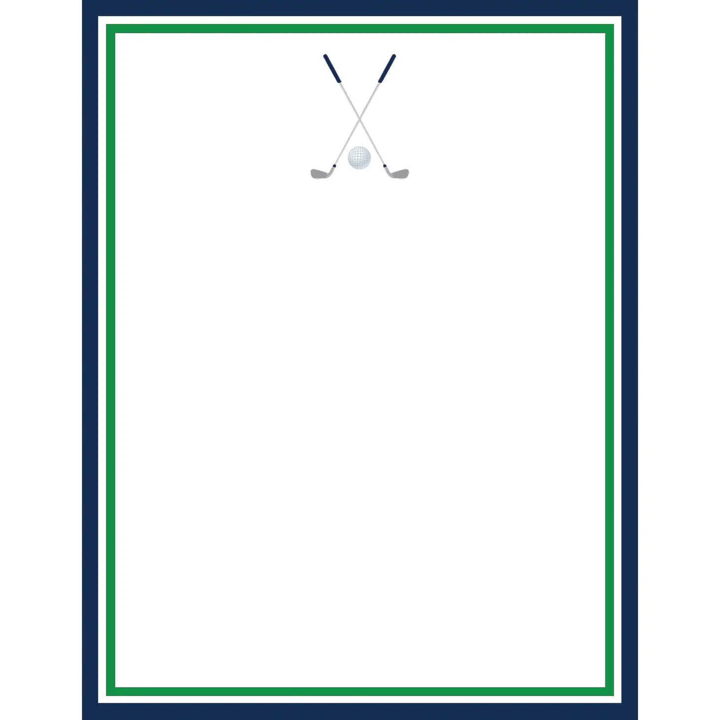 Golf Clubs Notepad