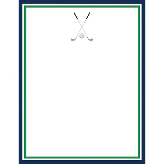 Golf Clubs Notepad