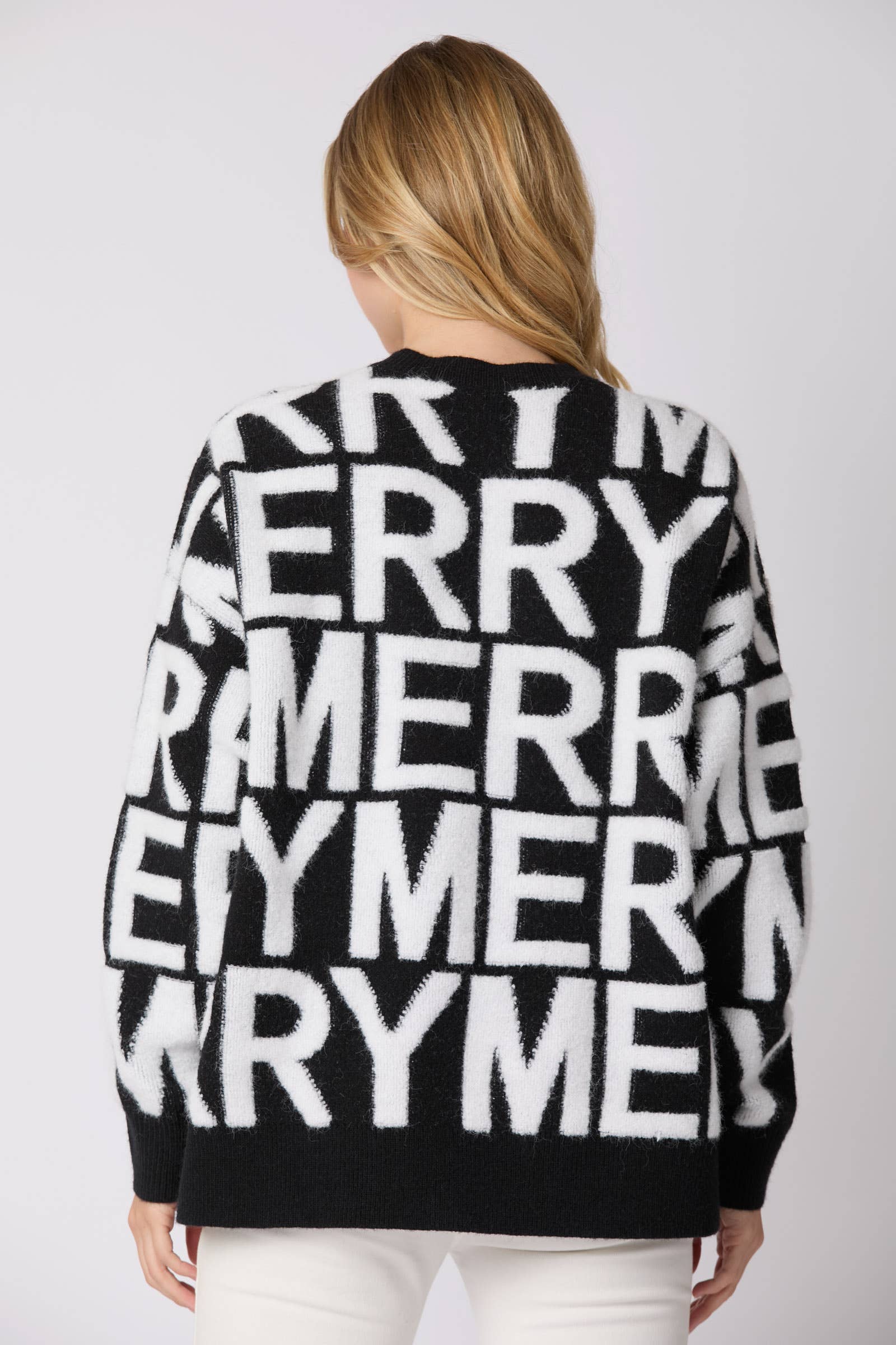 Merry Sweater | Black & White