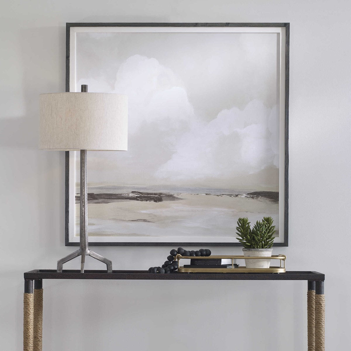 Soft Clouds Framed Print