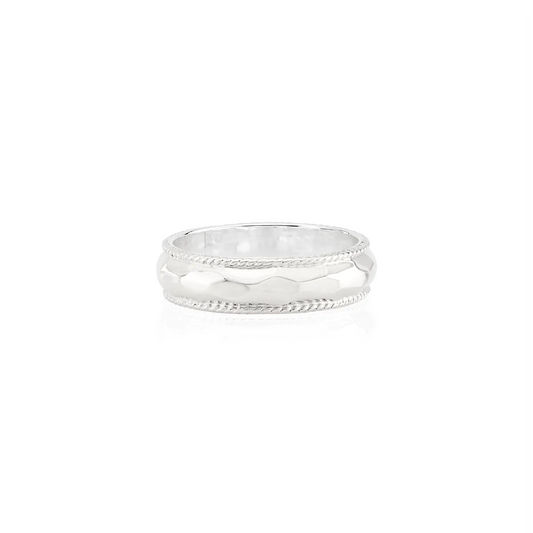 Anna Beck Hammered Silver Stackable Ring