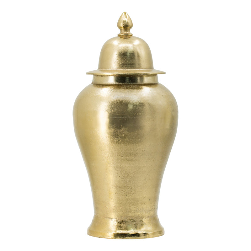 Large Gold Aluminum Trophy Urn